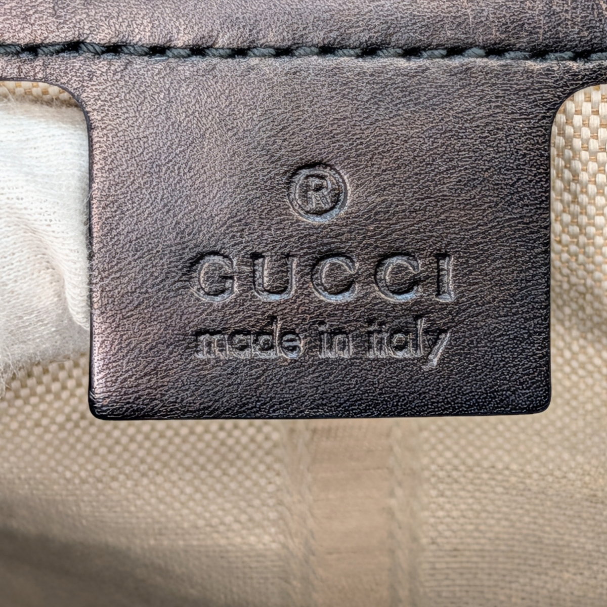 Gucci Diamante Leather Boston Bag Black