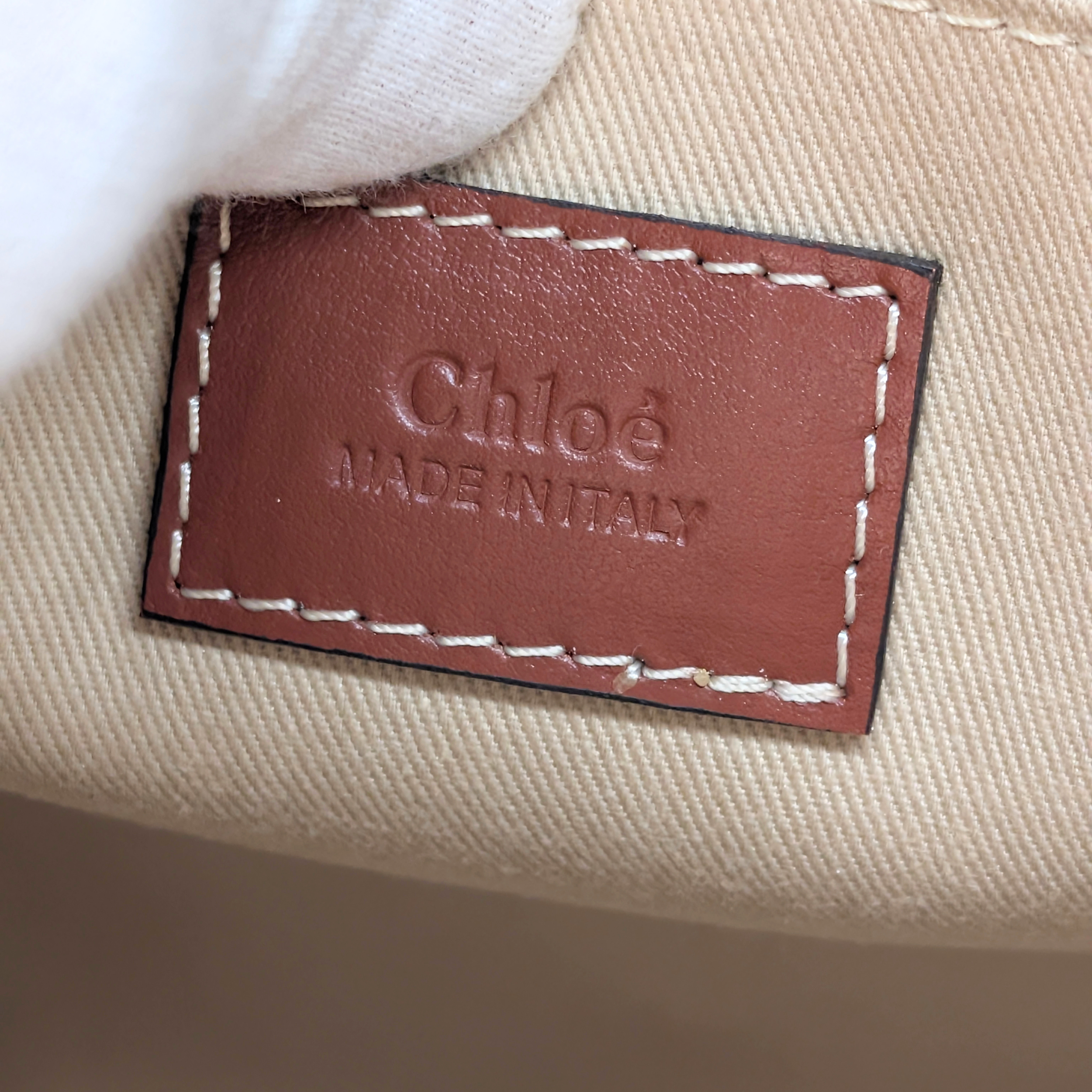Chloé Woody 中号帆布托特包