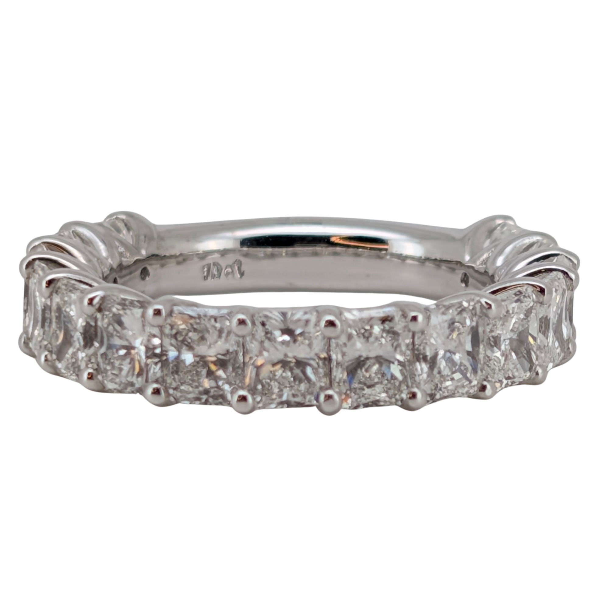 6.00ct Natural Diamond Radiant Cut Ring On 18K Gold