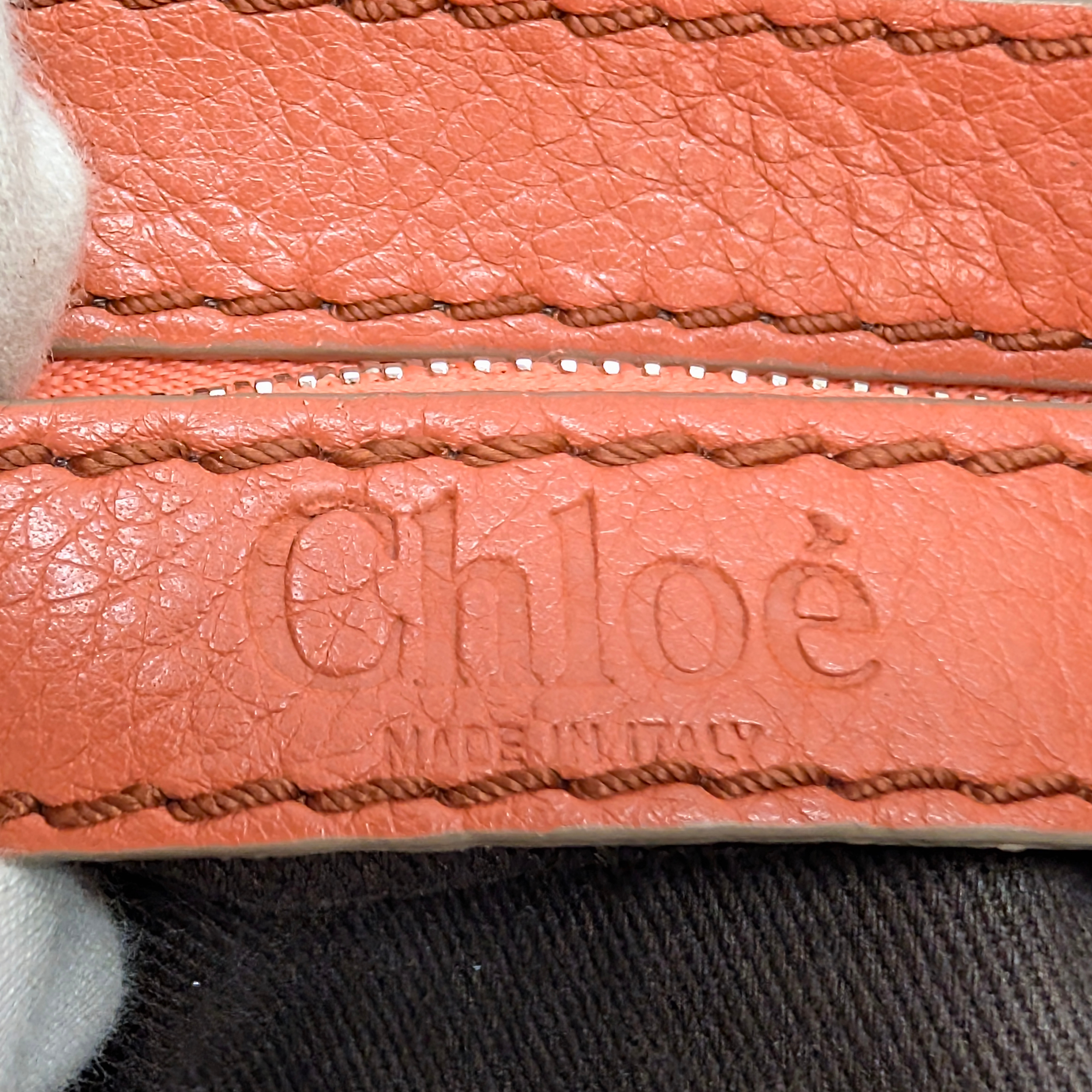 Chloe Paddington迷你单肩包 皮革 珊瑚色