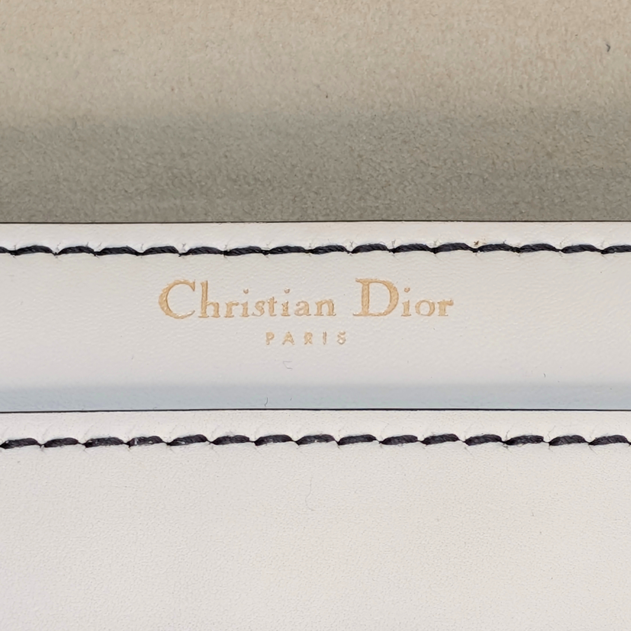 Dior JaDior 中号白色牛皮肩背包