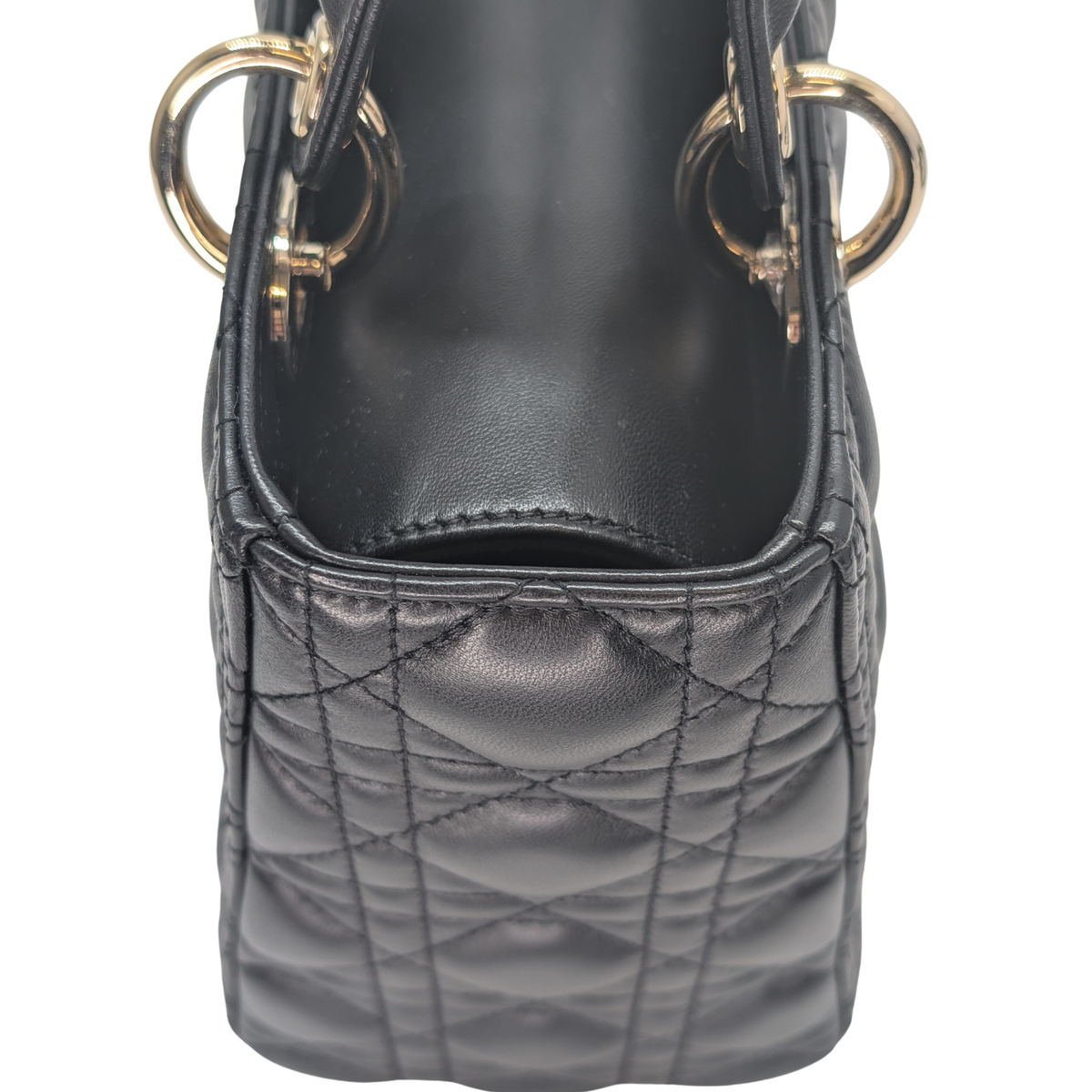 Dior Lambskin Cannage Medium Lady Dior Black