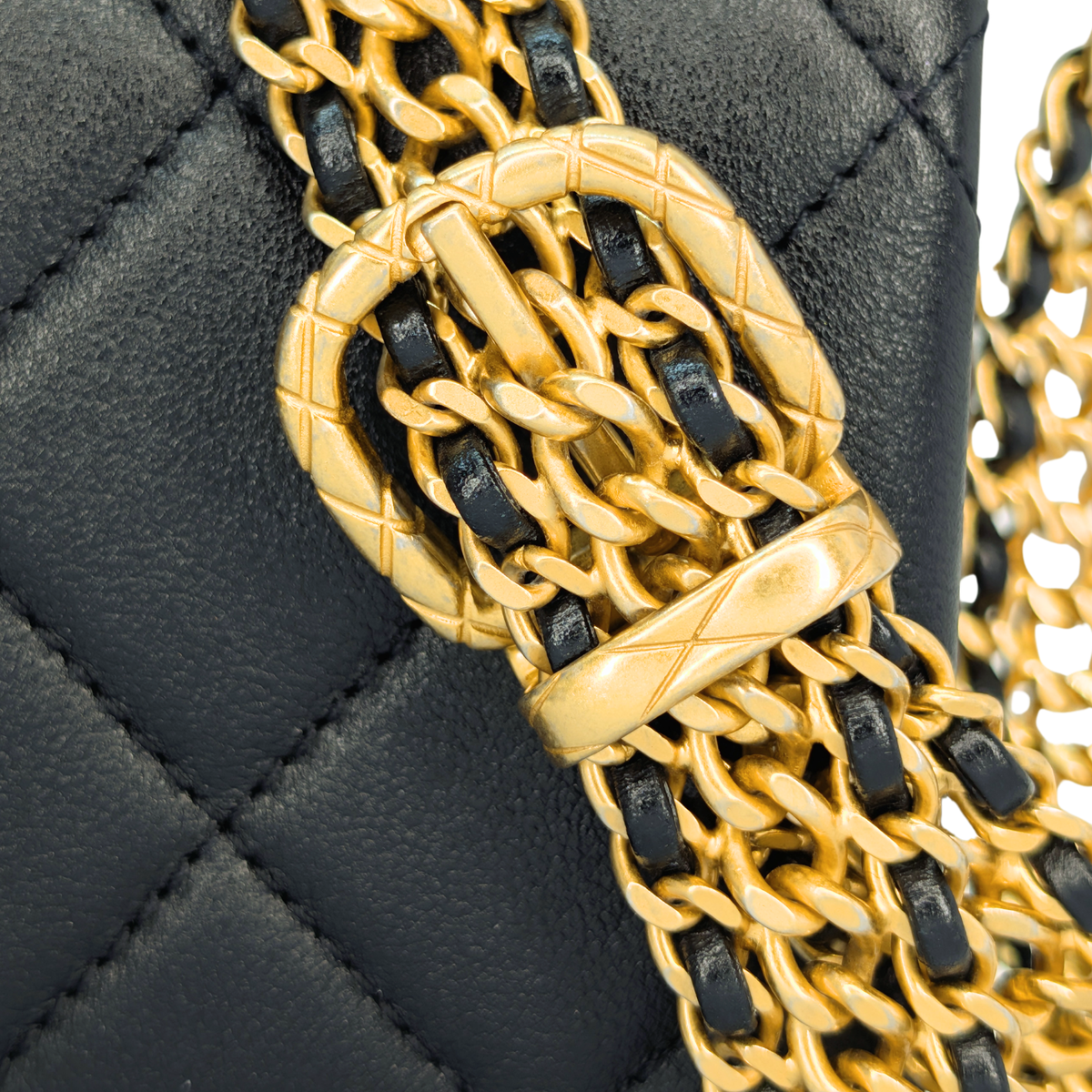 Chanel Mini Flap Bag Calfskin Black