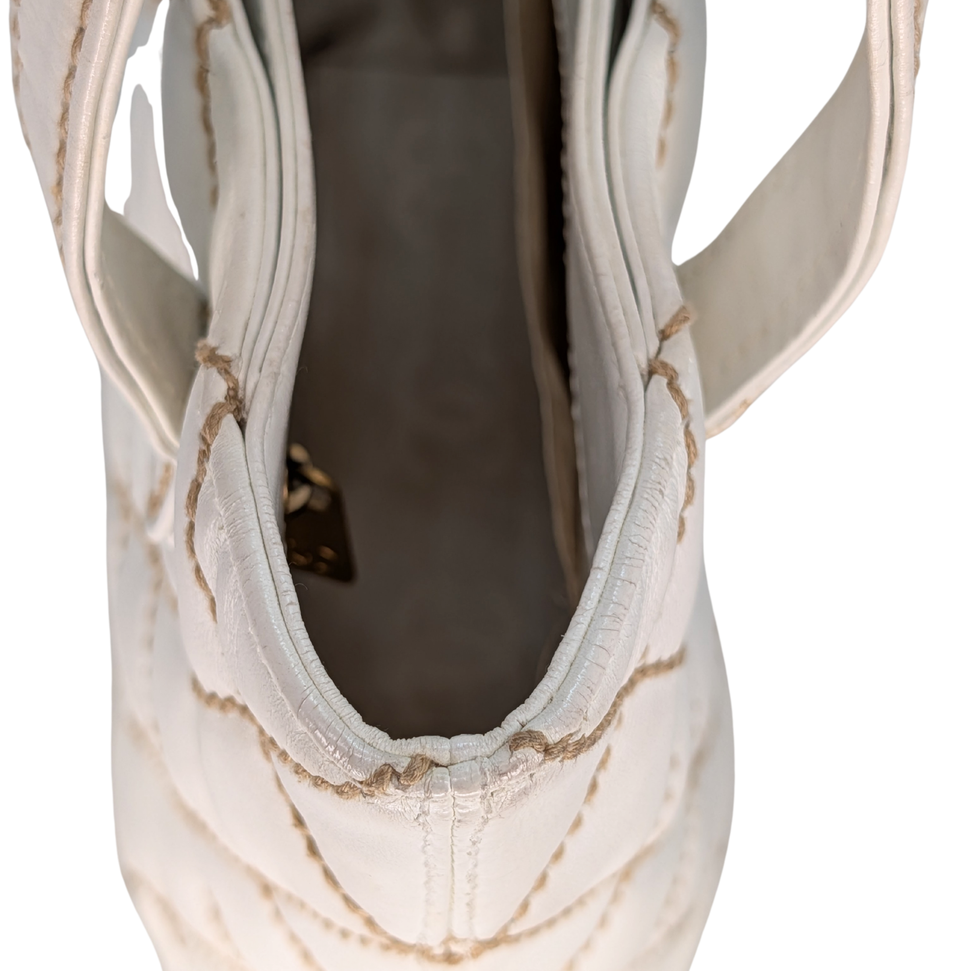 Chanel Wild Stitch Tote Bag White