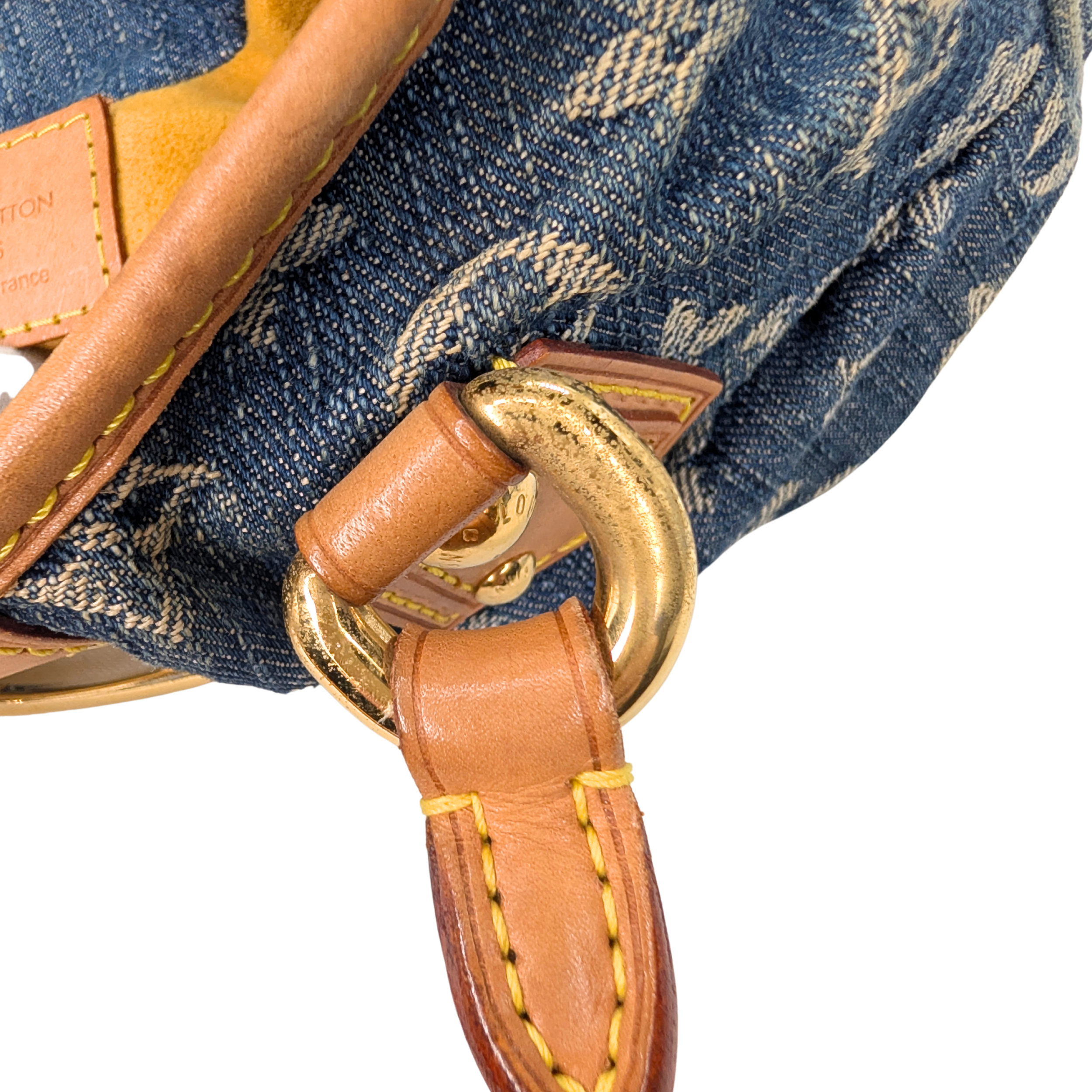 Louis Vuitton Pleaty Monogram Denim Handbag