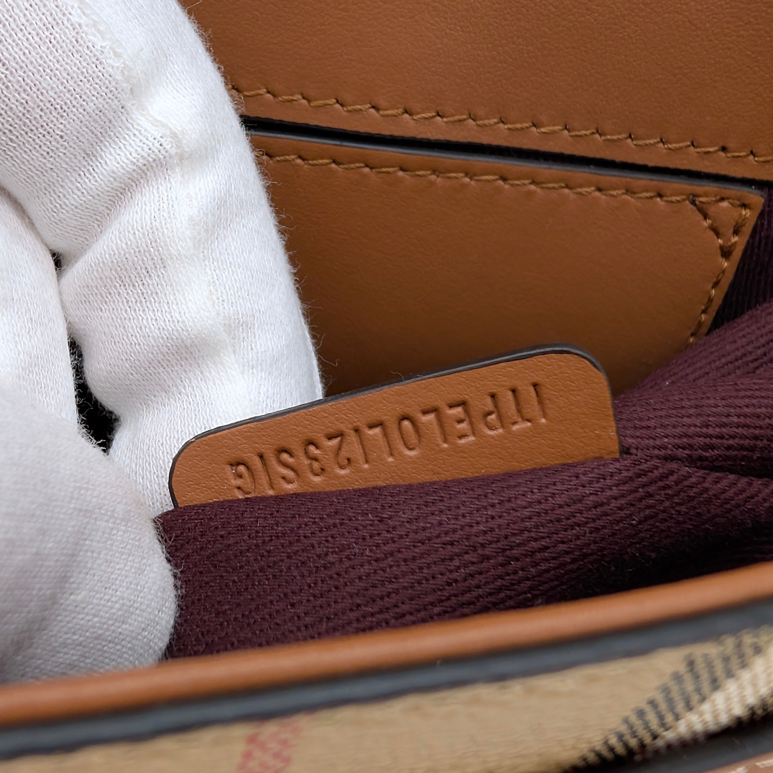Burberry Note Check Crossbody Bag