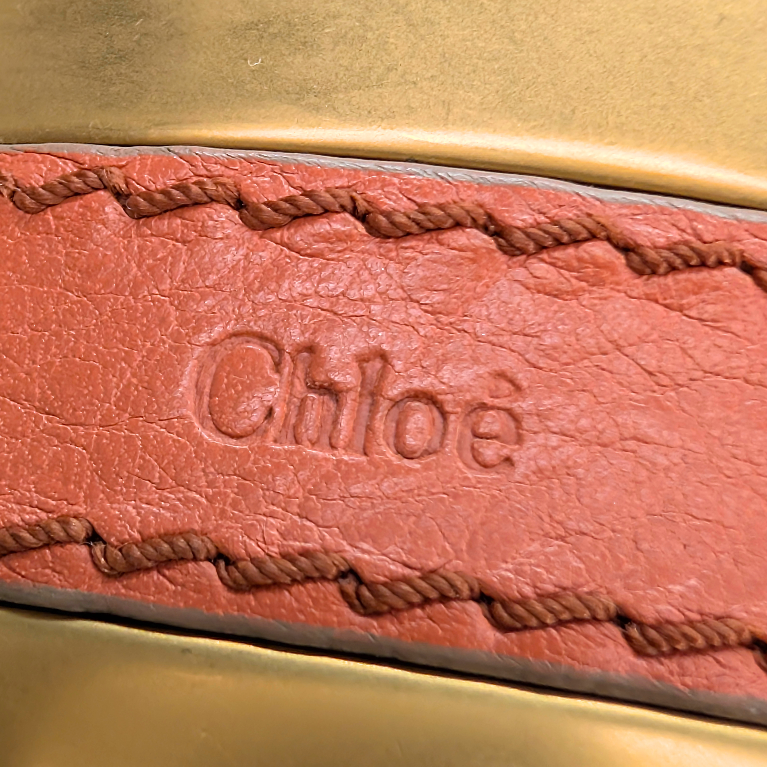 Chloe Paddington迷你单肩包 皮革 珊瑚色