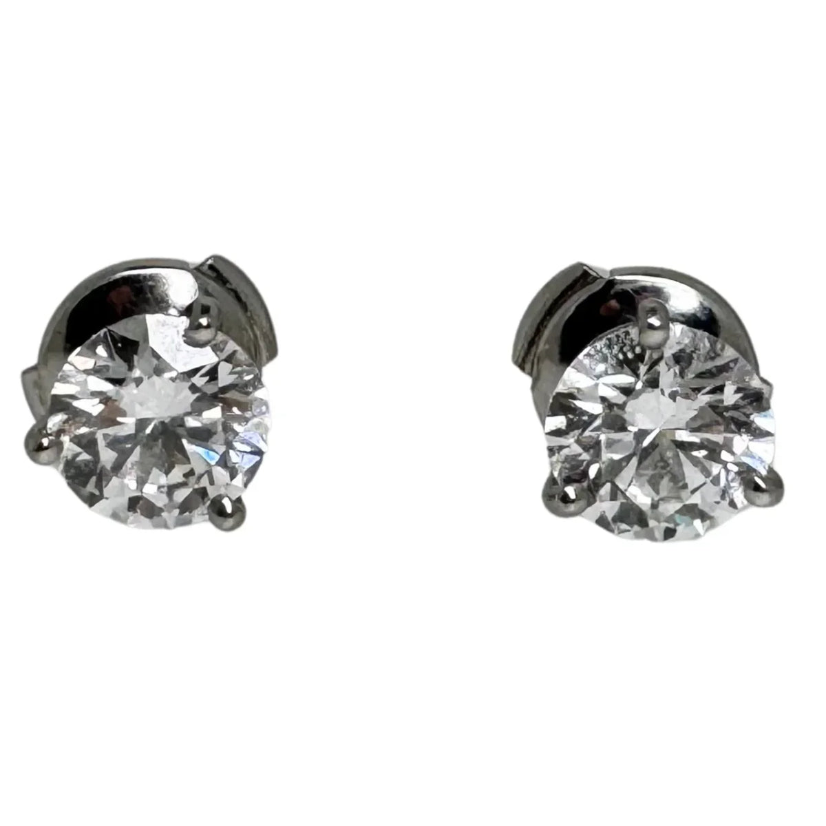 Tiffany & Co. 2.07ct Diamond Stud Earrings in Platinum - Lost Designer