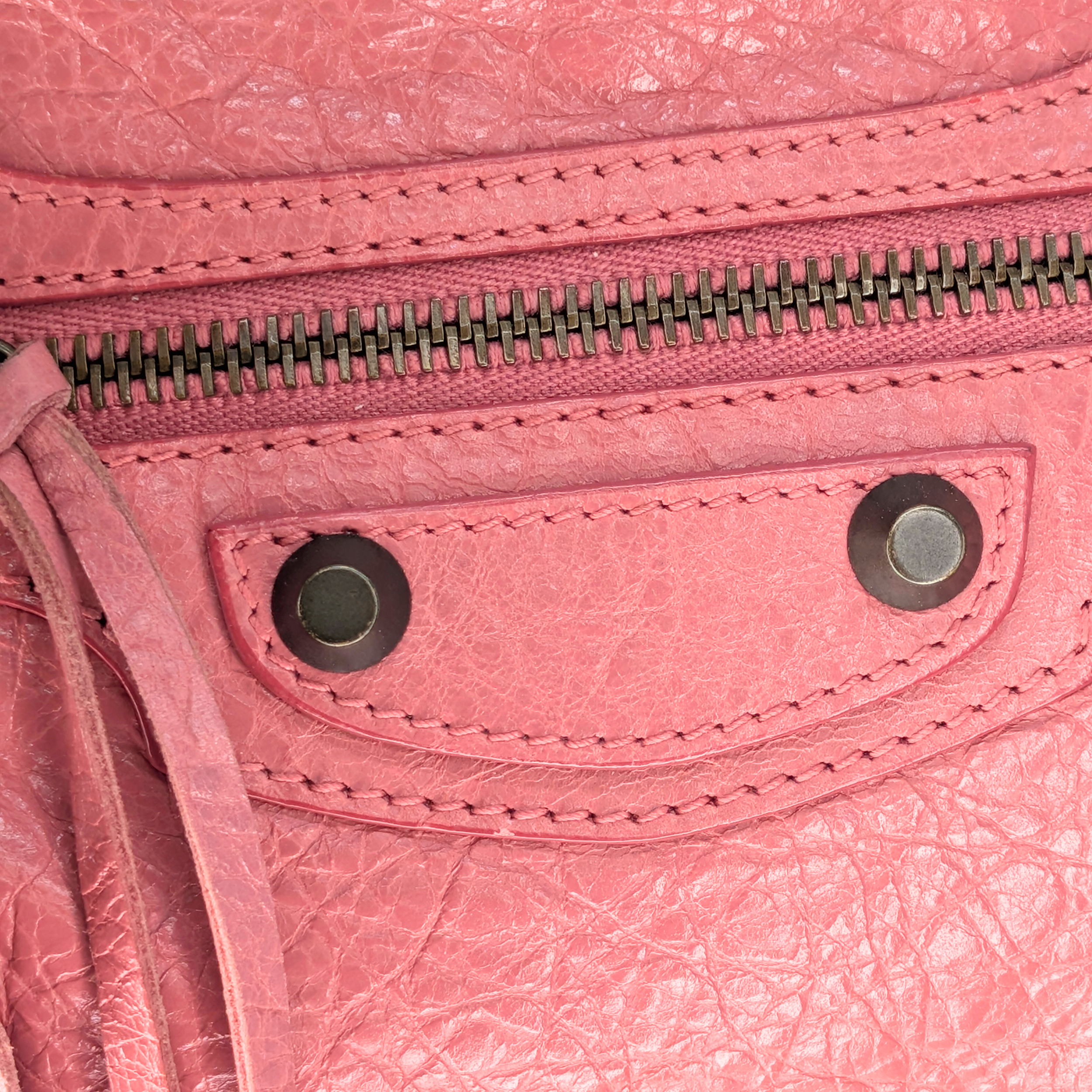 Balenciaga The City 2Way Mini Handbag Pink