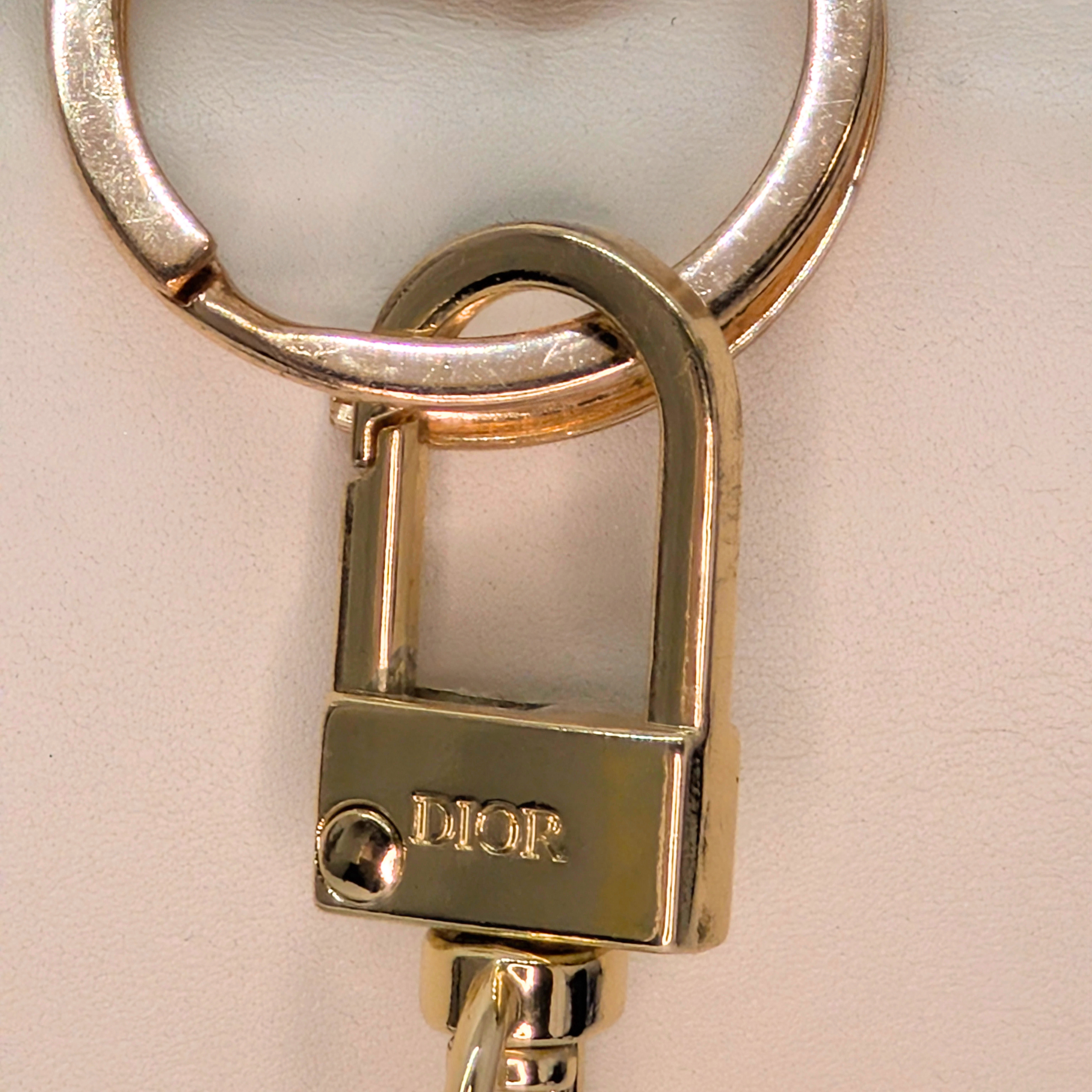 Dior JaDior 中号白色牛皮肩背包