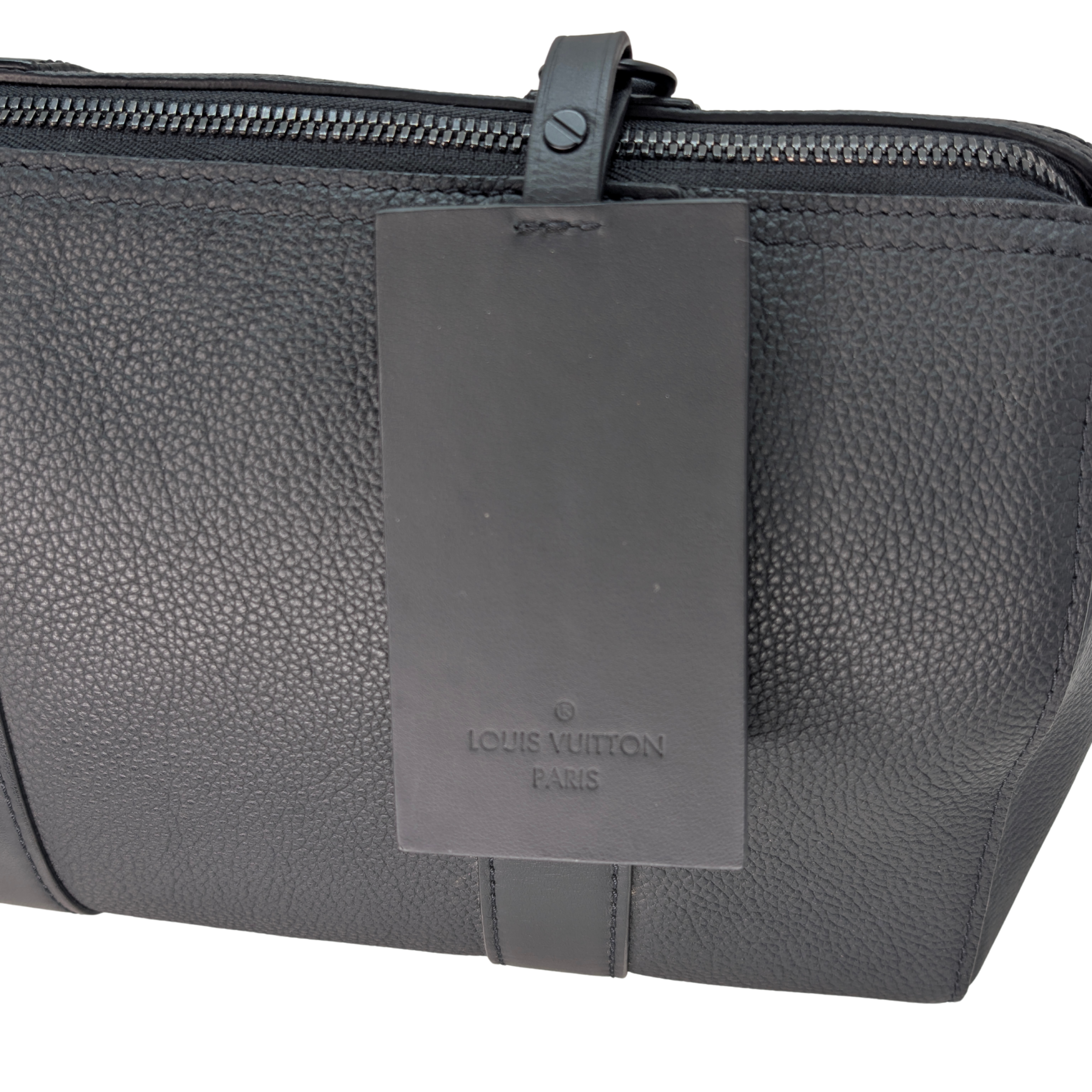 路易威登 Aerogram City Keepall 粒面皮革 黑色