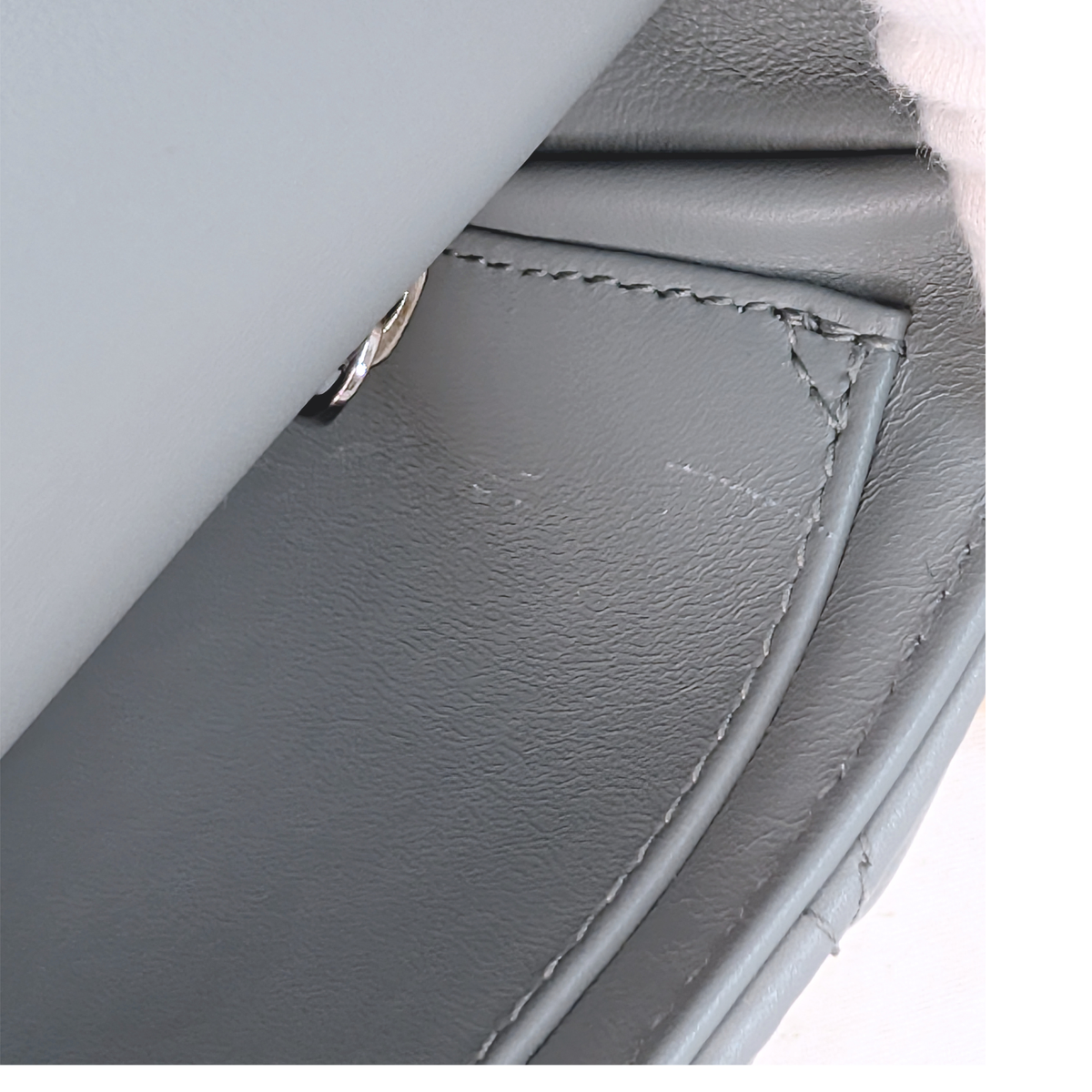Christian Dior Small Caro Calfskin Bag Grey