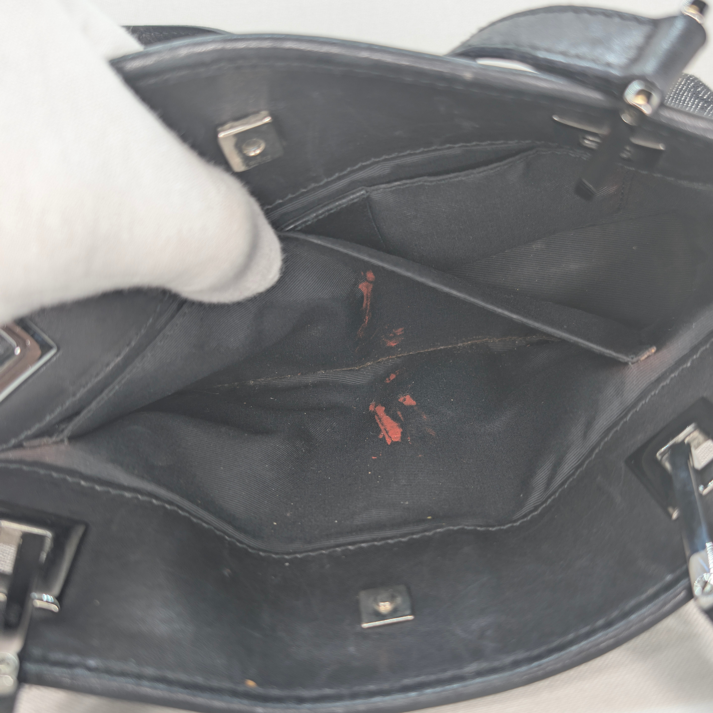 Gucci GG 牛仔布小号单肩托特包