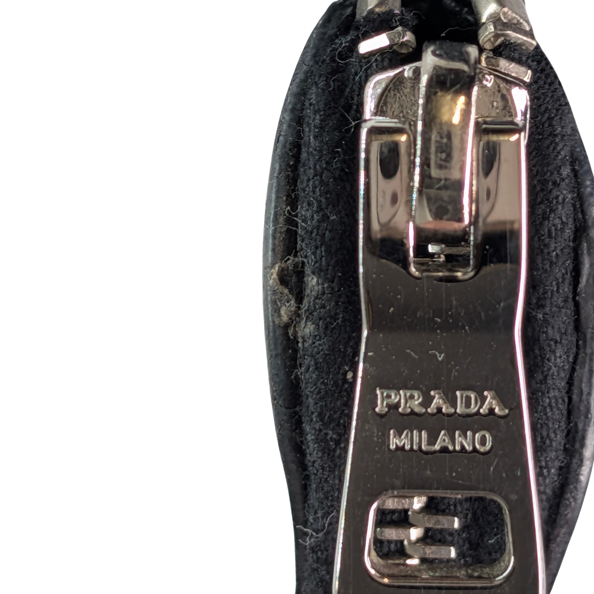 Prada Vitello Intrecciato Tress Bucket Bag Black