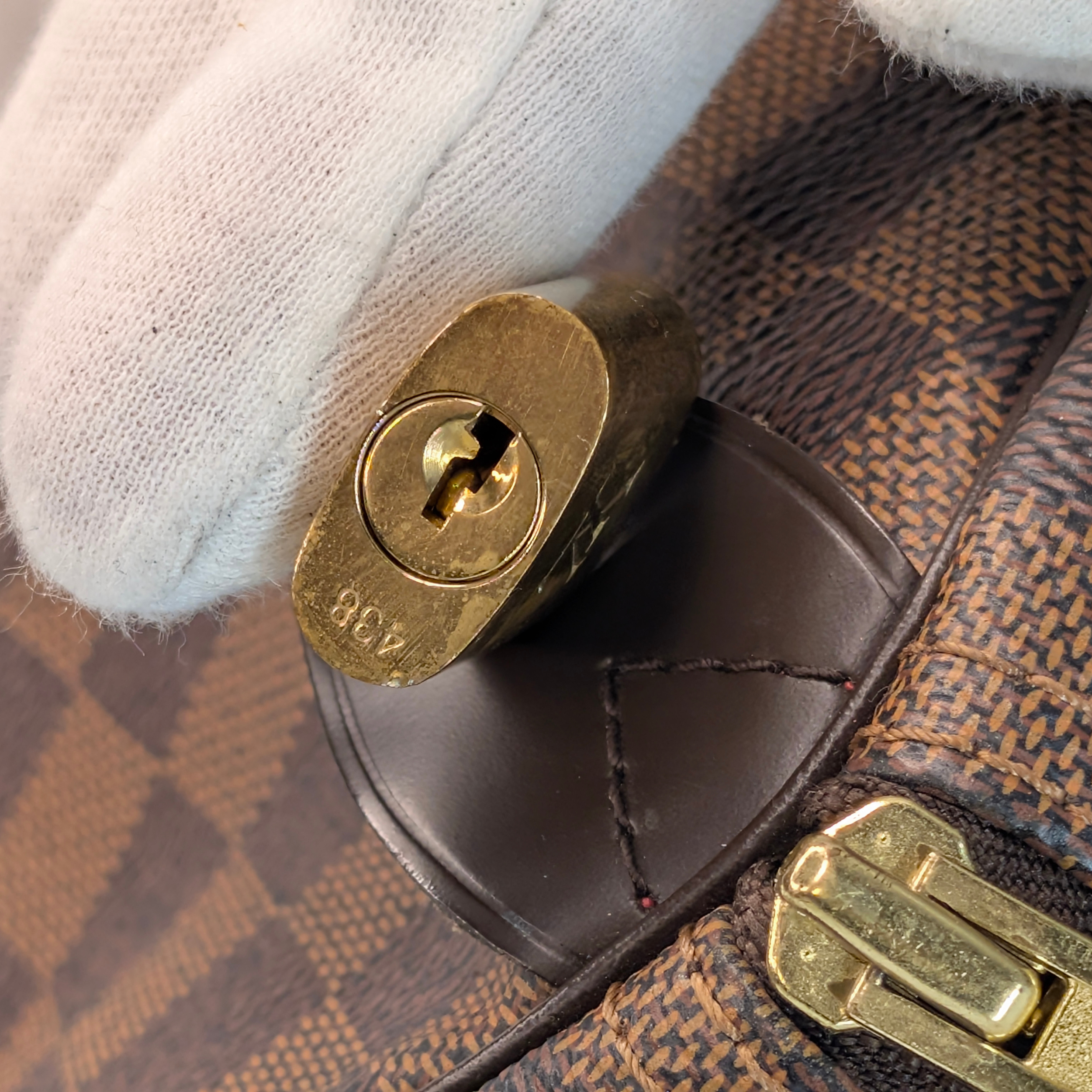 路易威登 Speedy 30 棋盘格纹 Ebene 手袋