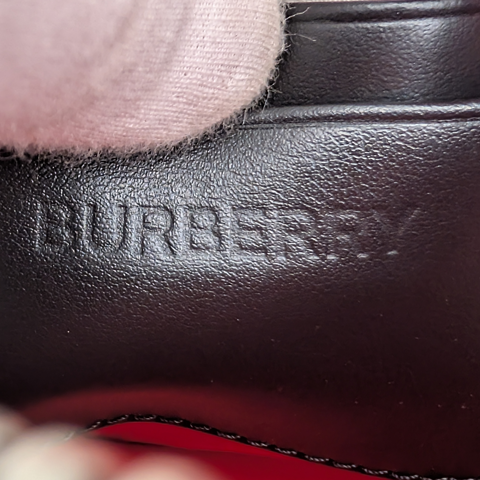 Burberry 米色复古格纹斜挎包