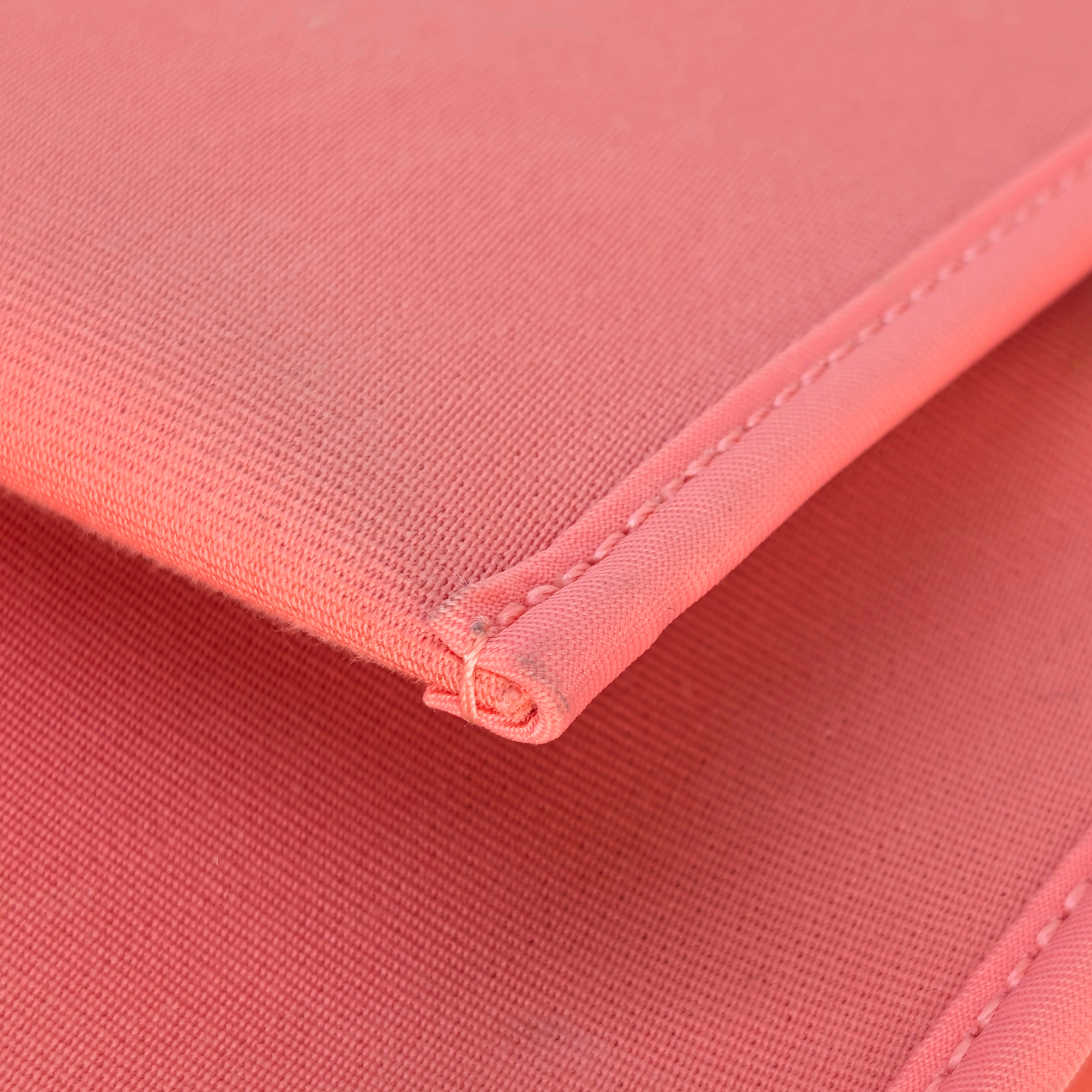 Hermes Vache Hunter Toile Herbag Zip 31 PM Rose Lipstick T Stamp