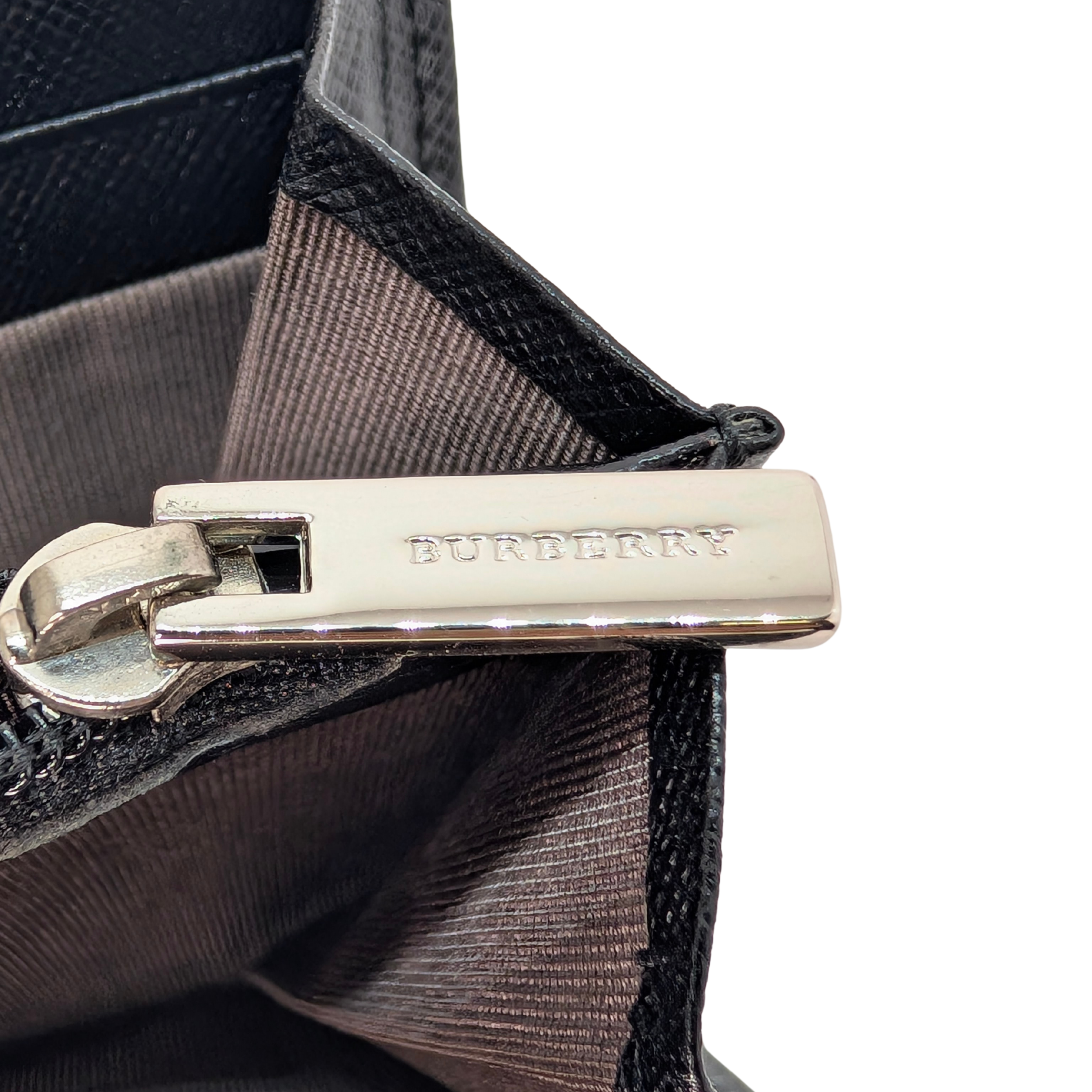 Burberry 黑色长款钱包 皮革 黑色