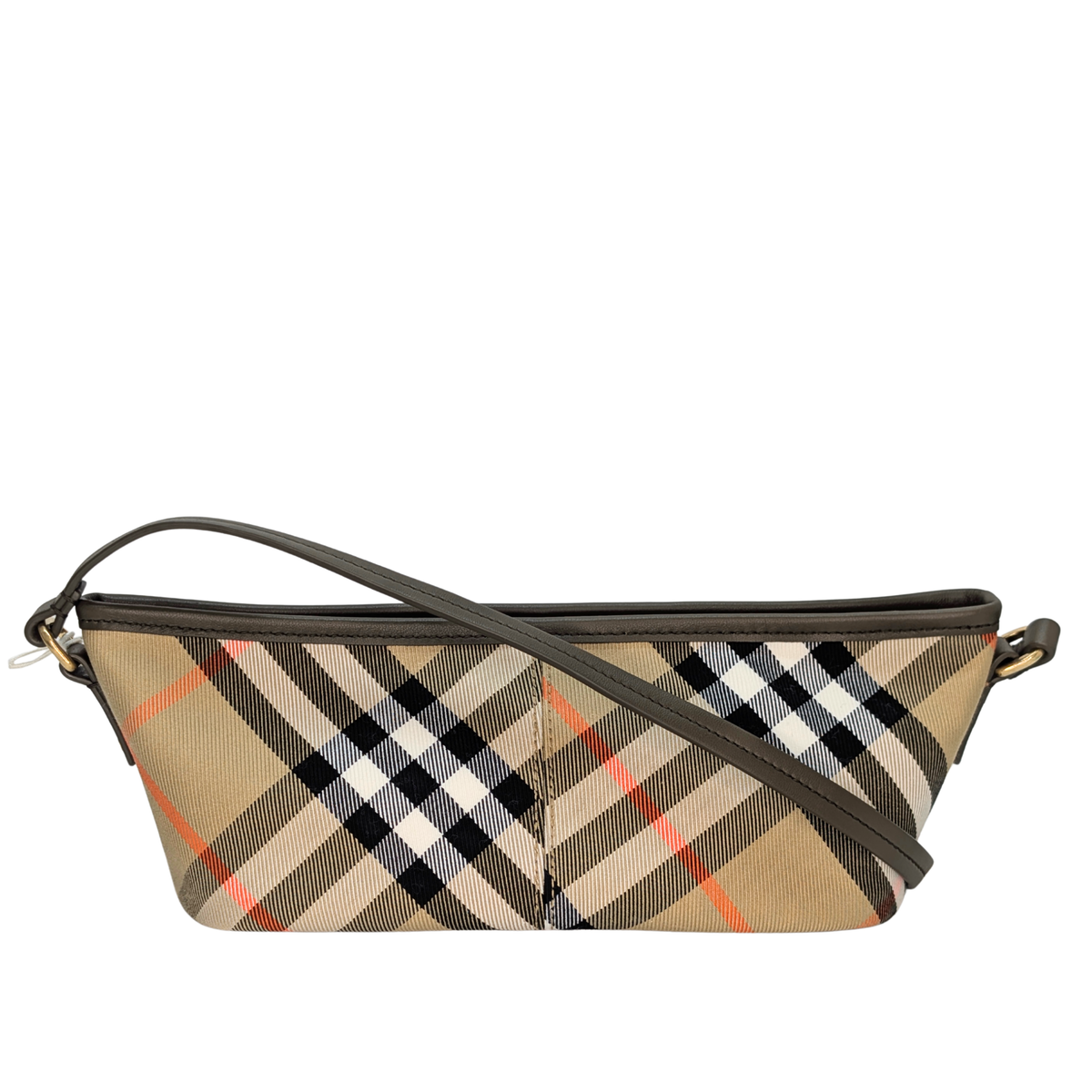Burberry Super Nova 格纹迷你单肩包。