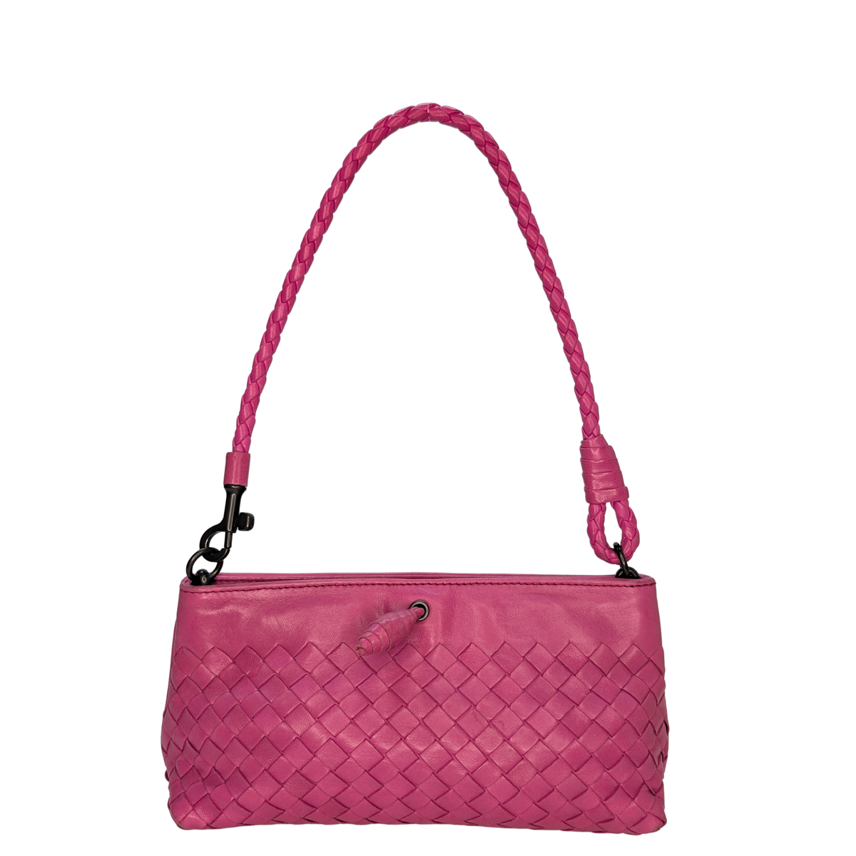 Bottega Veneta Intrecciato 粉色手拿包