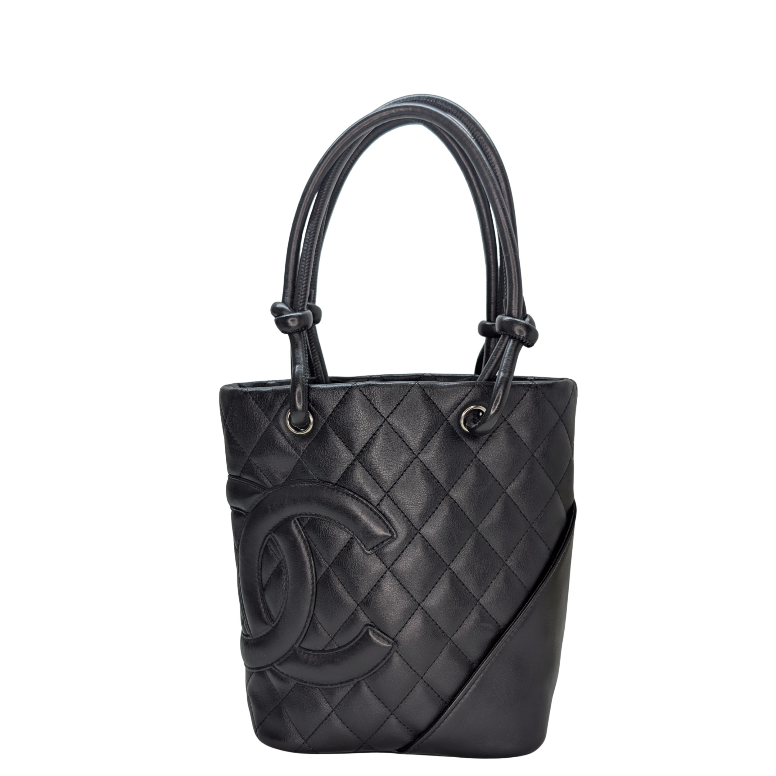 Chanel Cambon Ligne Tote Small Black on Black Bag