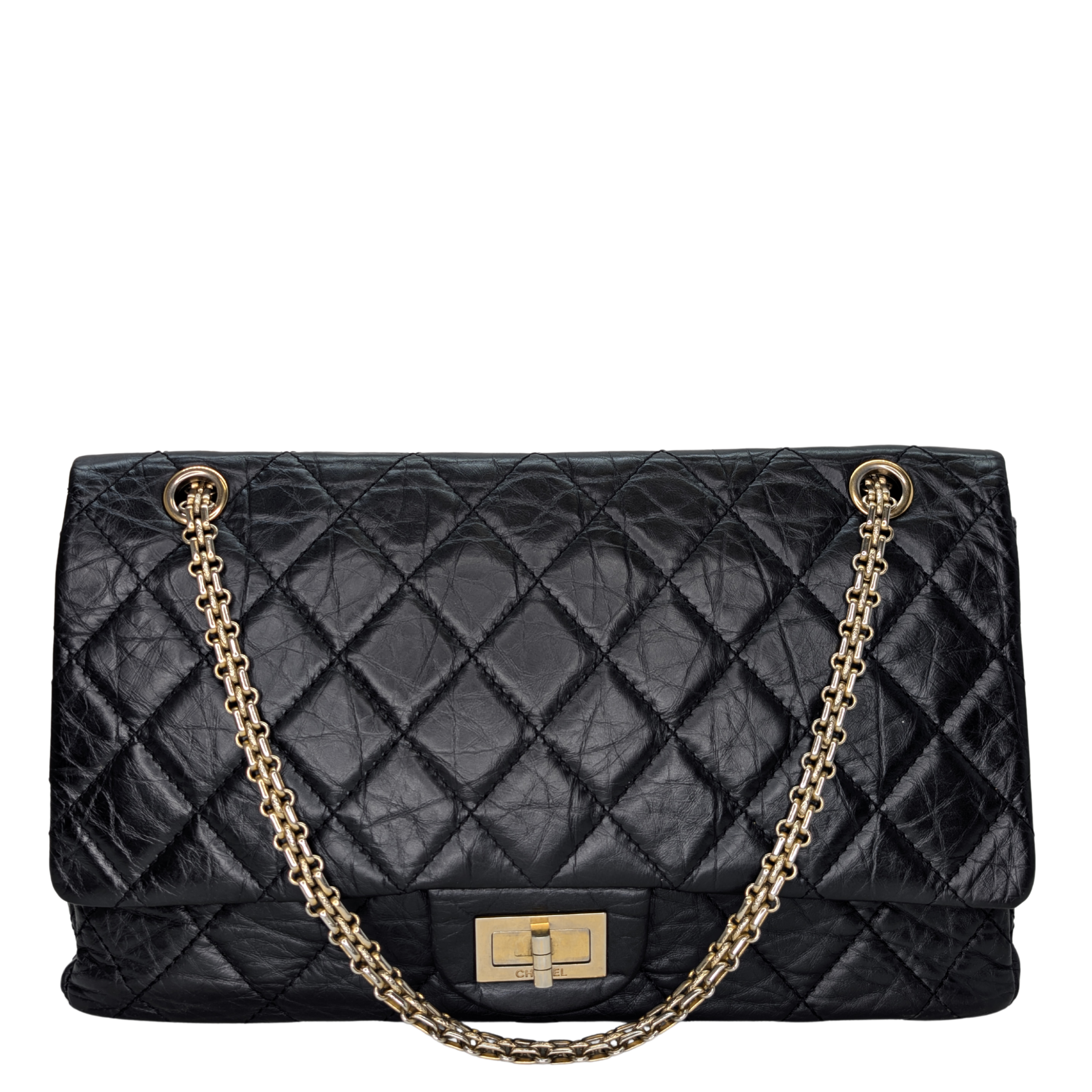 Chanel Chanel 2.55 Reissue 227 Flap Bag 22 Series Black