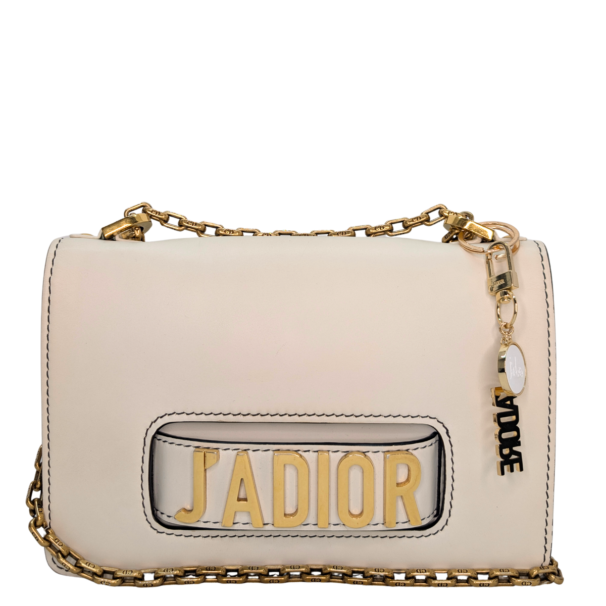 Dior JaDior 中号白色牛皮肩背包