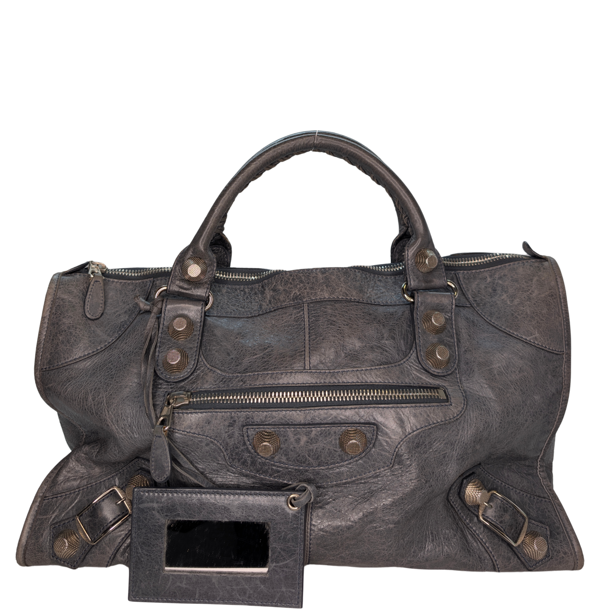 Balenciaga Motorcycle City Bag Grey