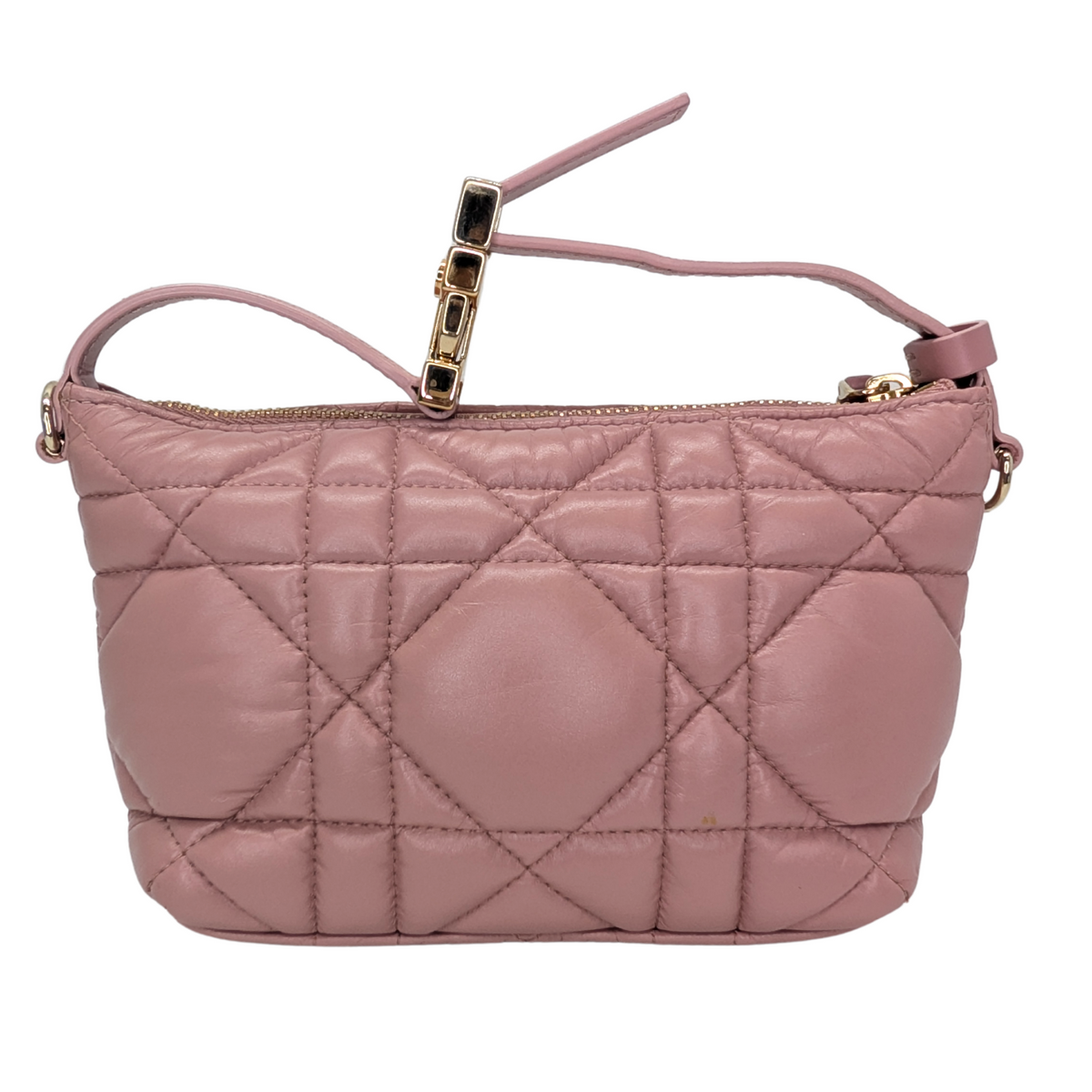 Dior Macrocannage Nomad 旅行手袋 小牛皮 粉色