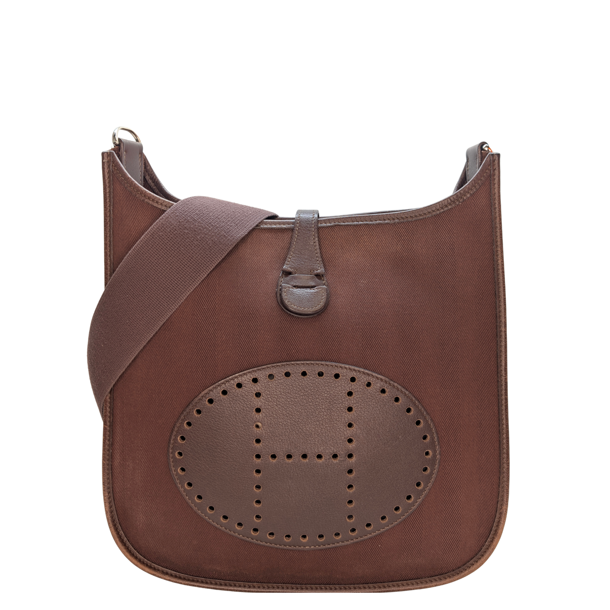 Hermes Evelyne I 29 PM Toile Brown Bag