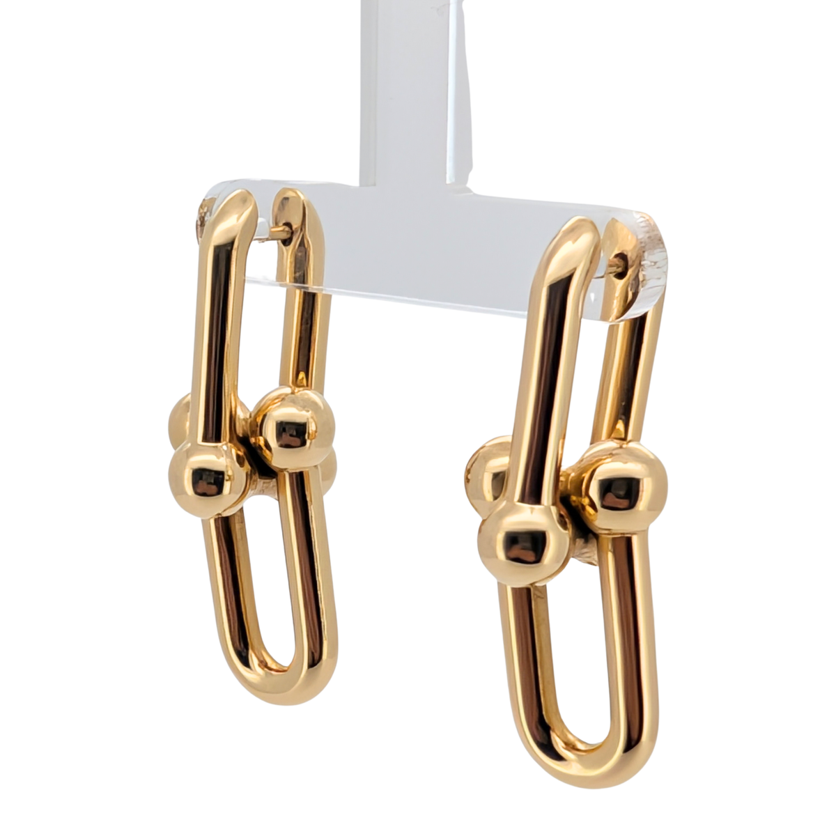 Tiffany & Co HardWear Large Link Earrings 18k Gold