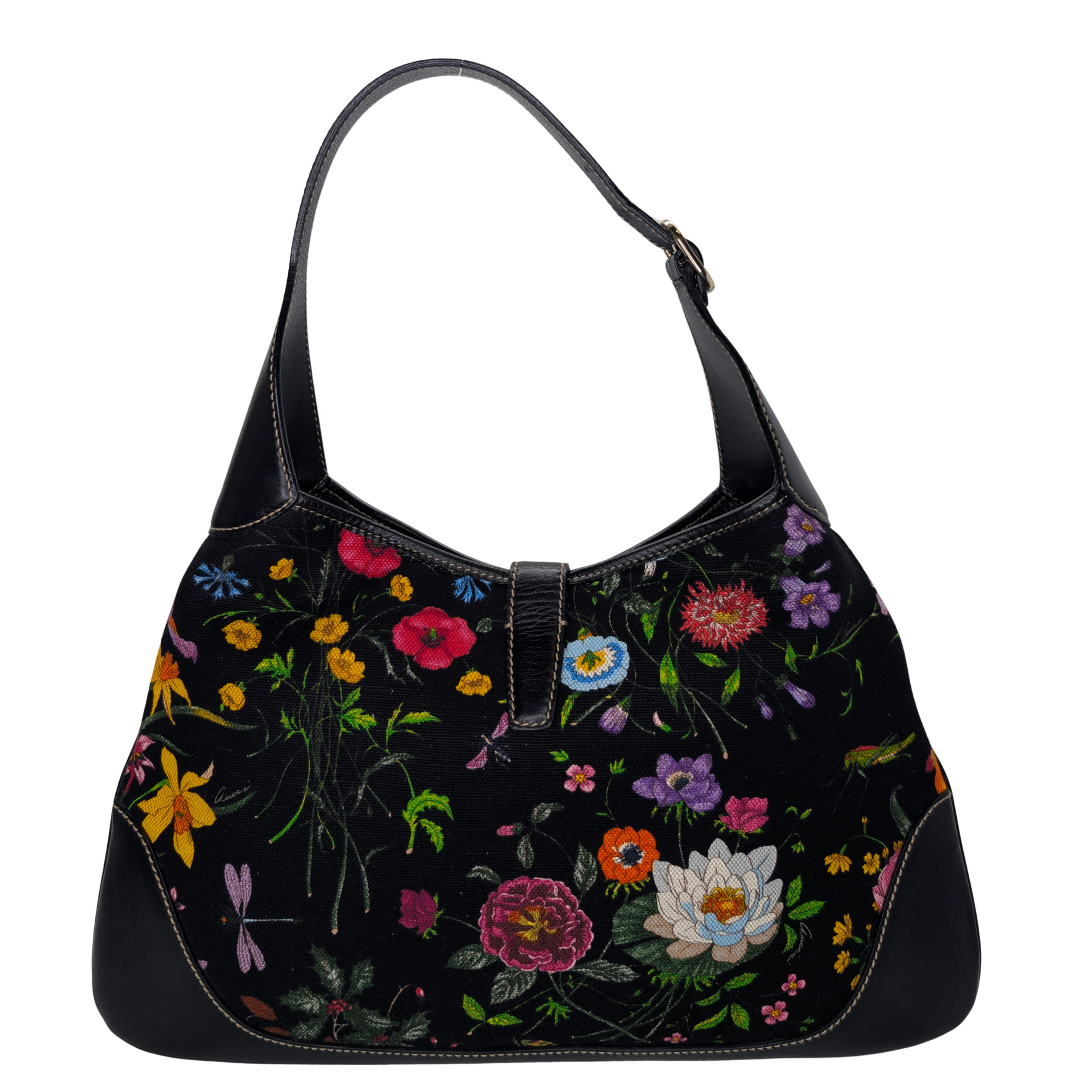 Gucci Jackie Flora Bouvier Hobo Shoulder Bag