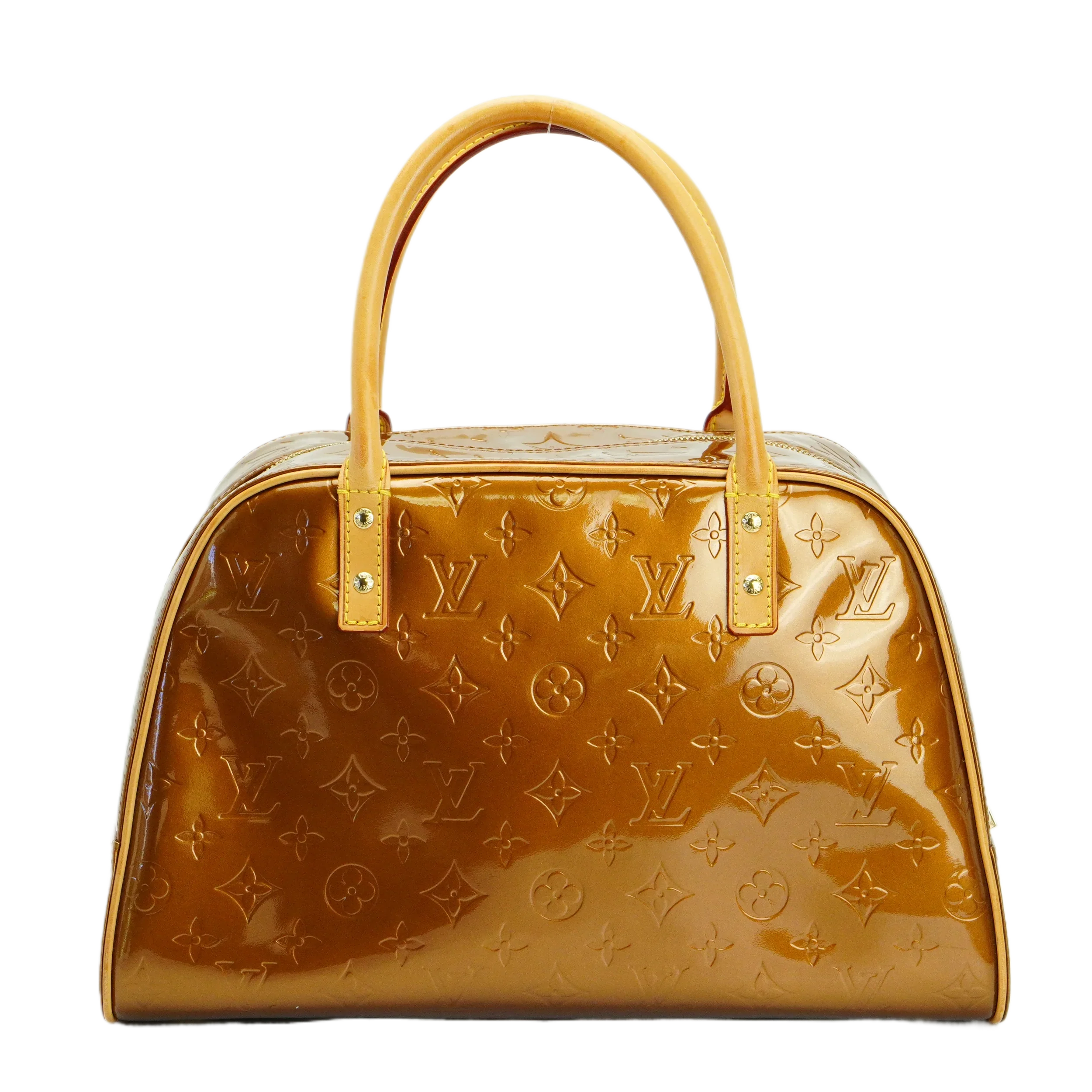 Louis Vuitton Bronze Monogram Vernis Tompkins Square Handbag - Lost Designer