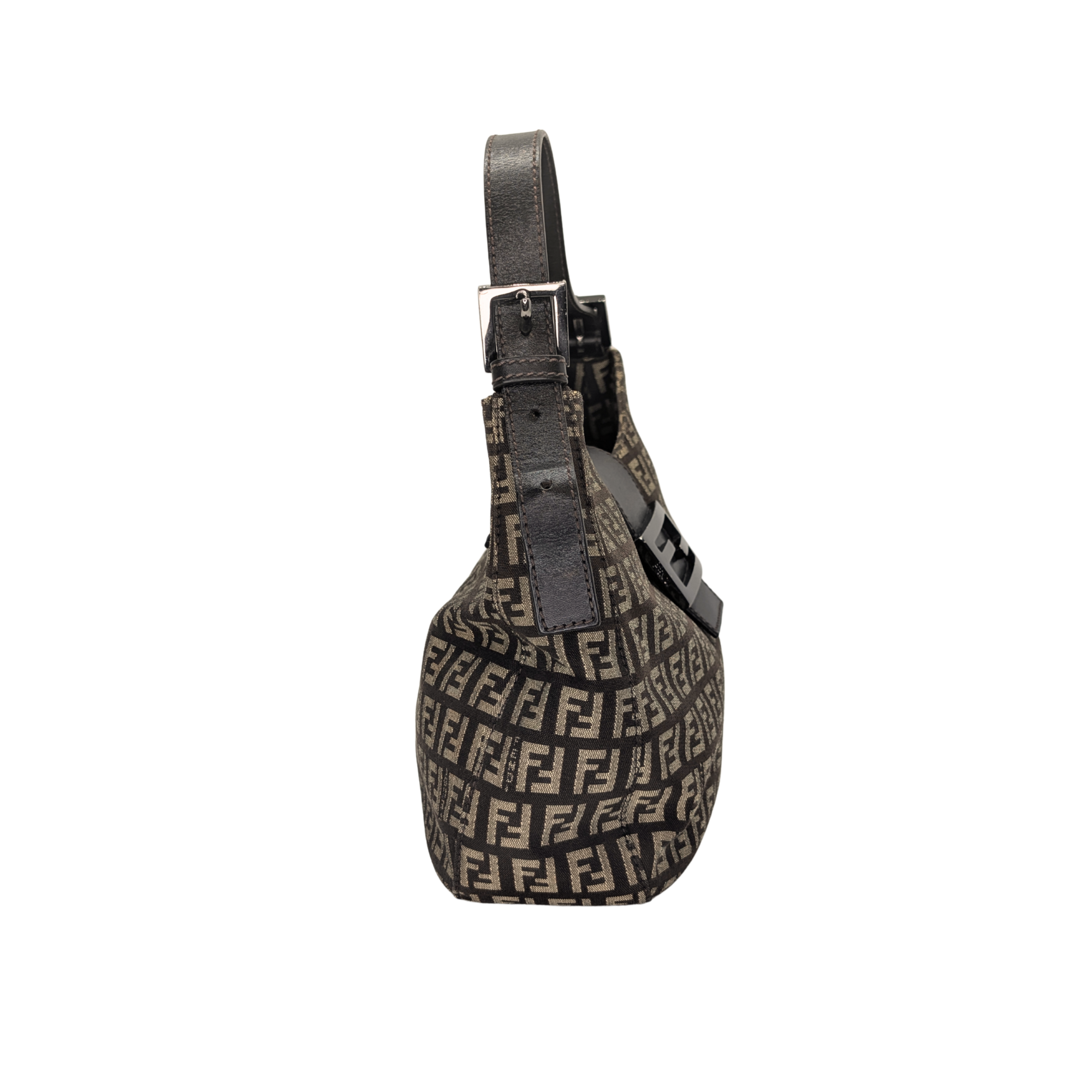 Fendi Zucchino Mamma Canvas Shoulder Bag