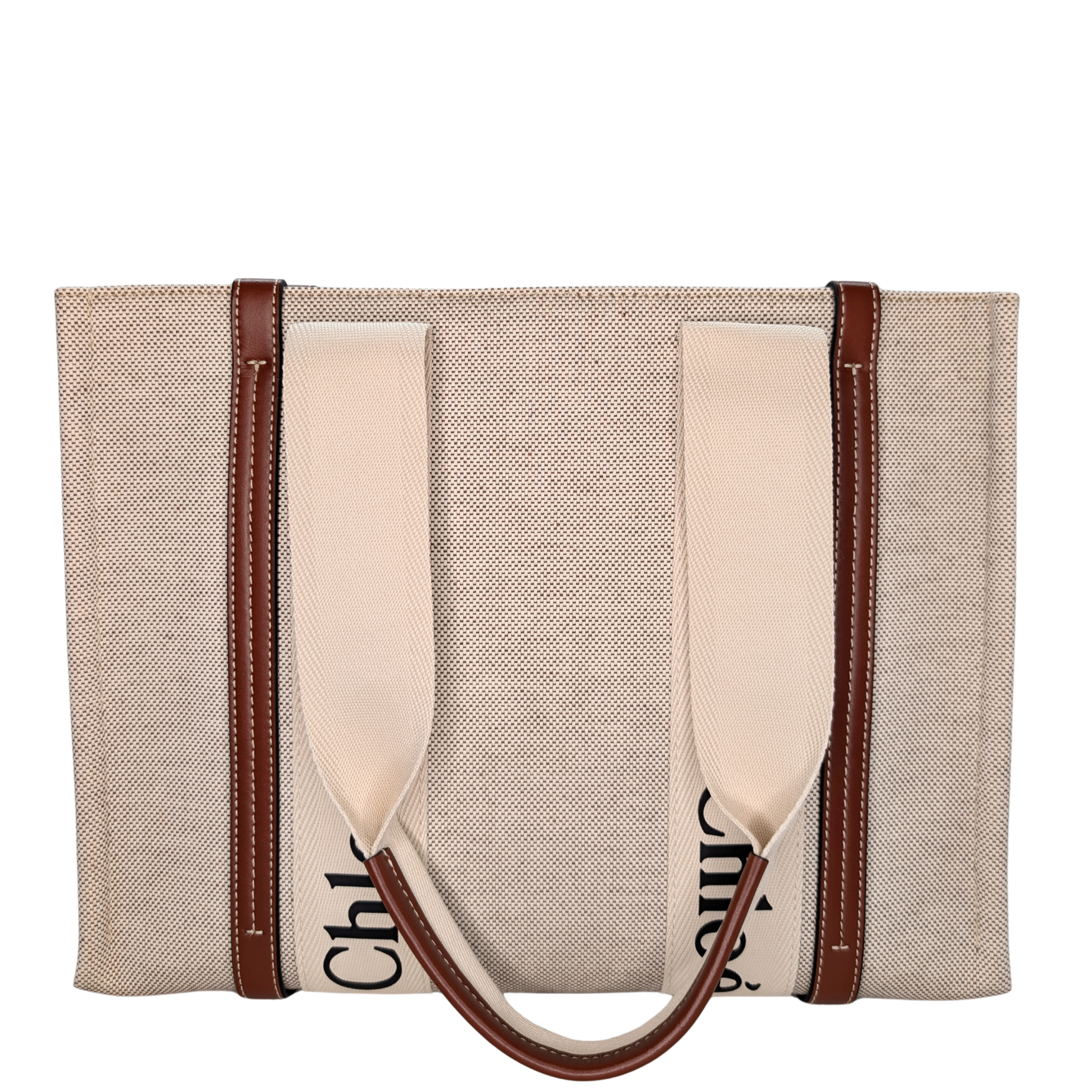 Chloé Woody 中号帆布托特包