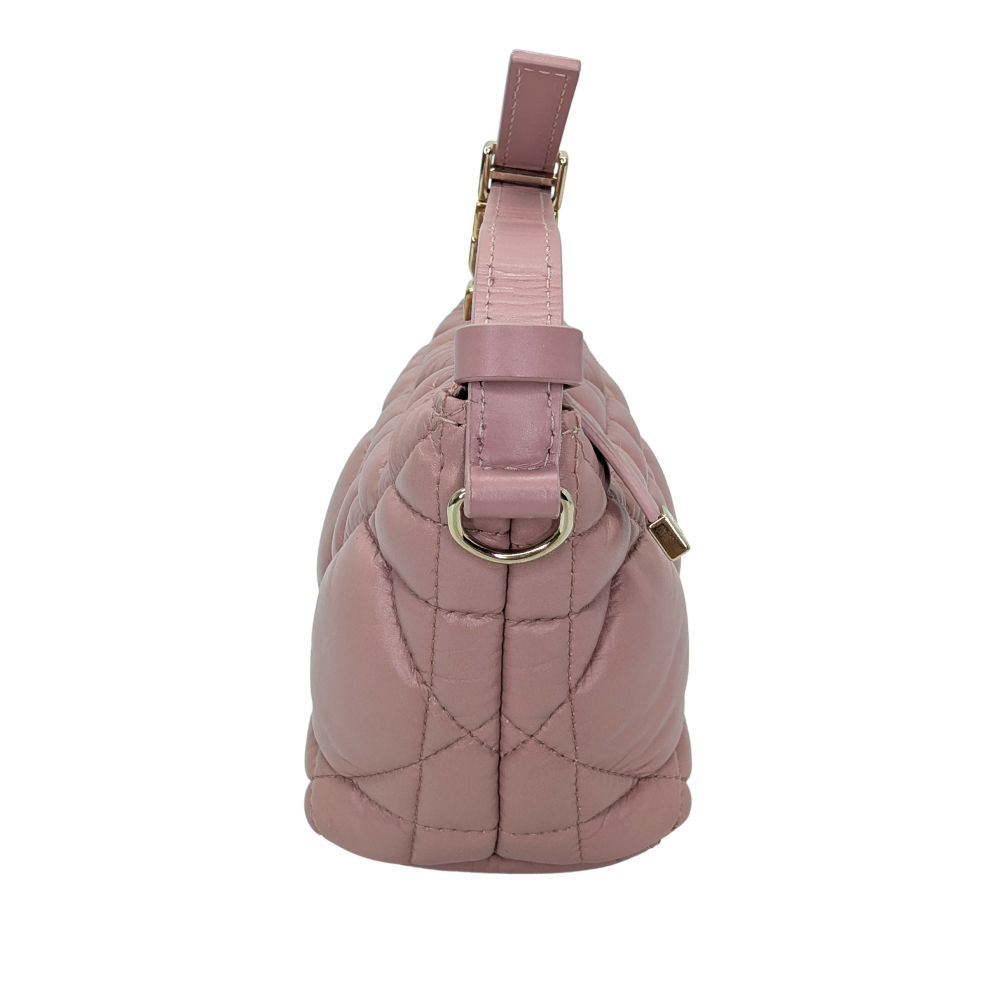 Dior Macrocannage Nomad 旅行手袋 小牛皮 粉色
