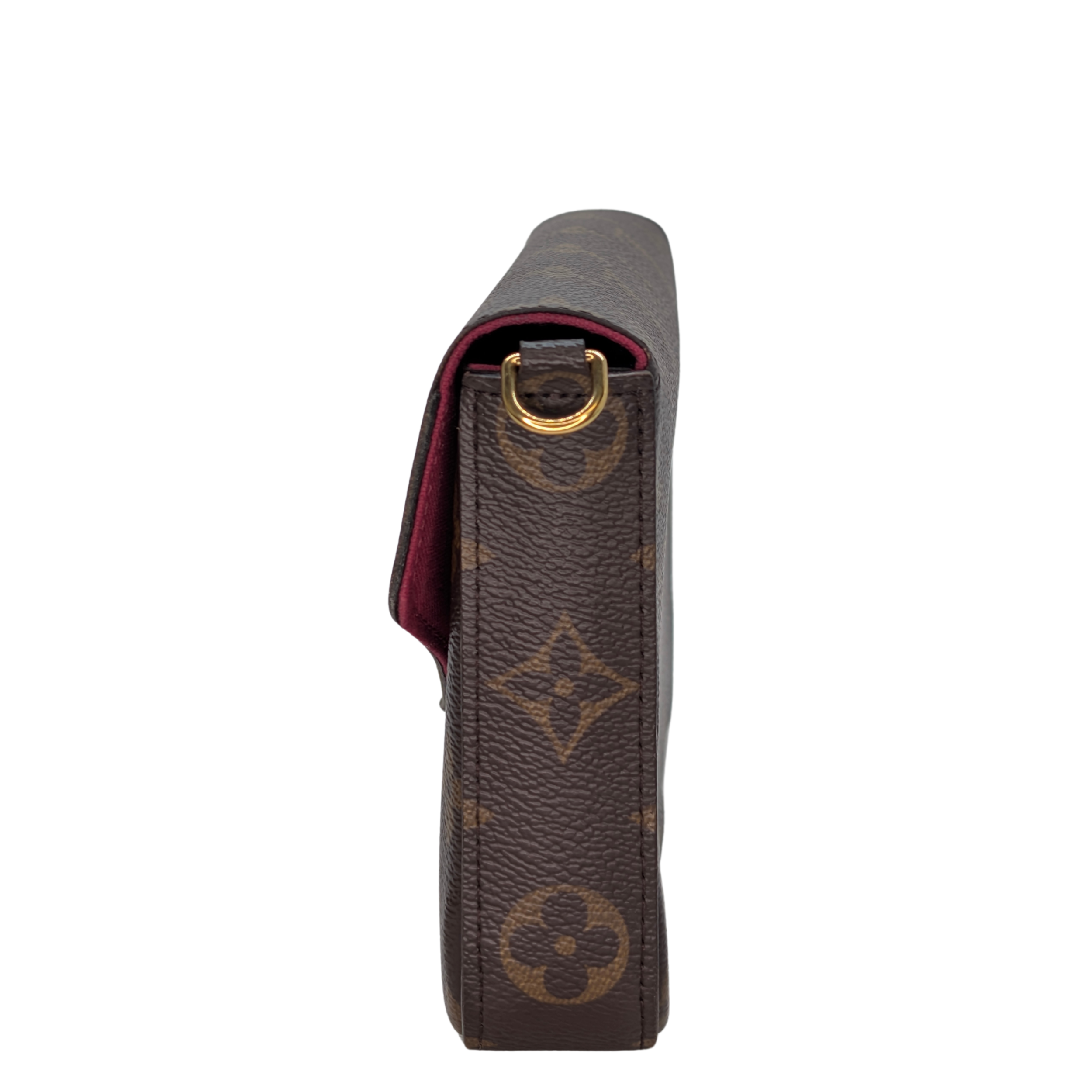 路易威登Pochette Felicie Monogram手拿包配复古肩带