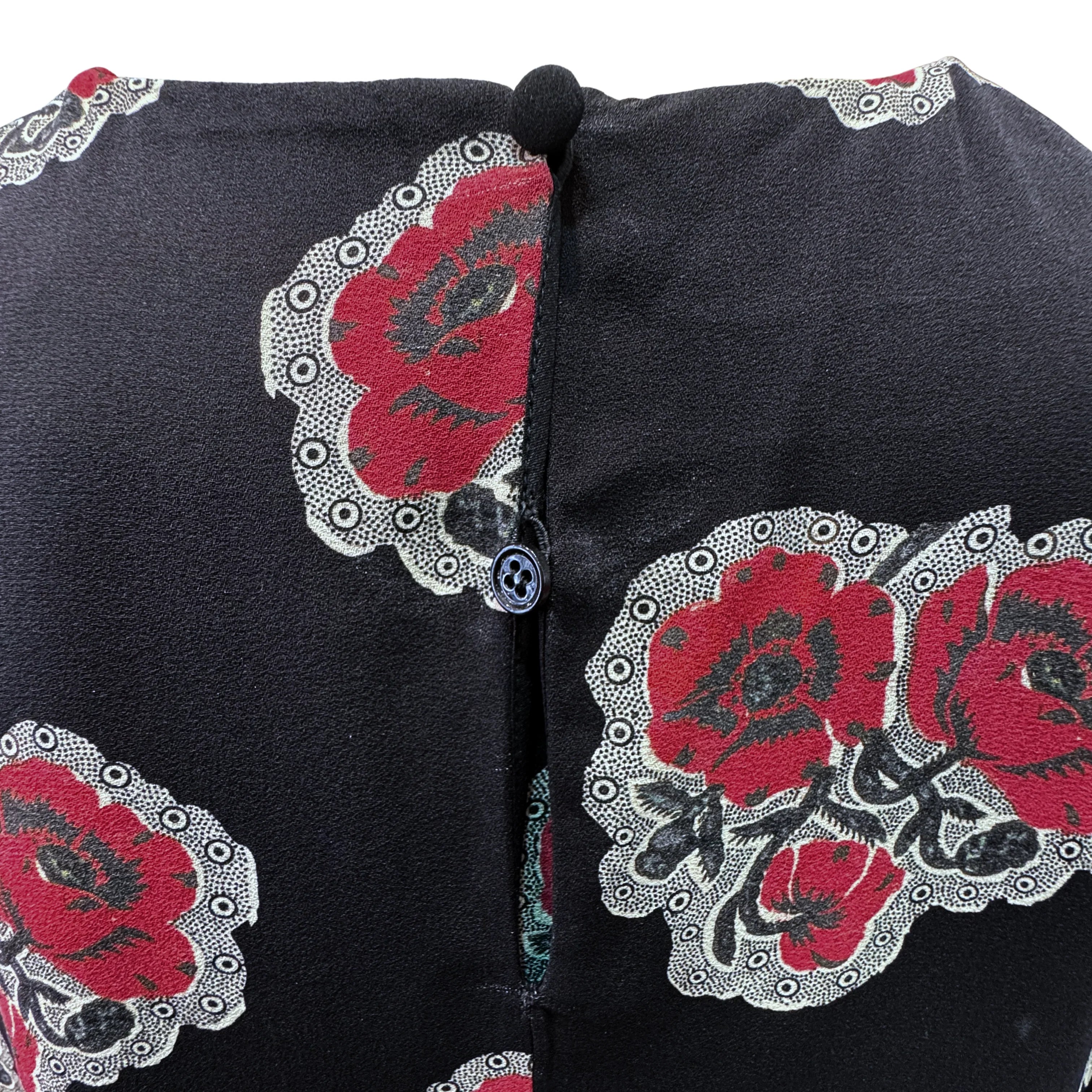 Alexander McQueen Silk Mini Dress Floral size 38 - Lost Designer