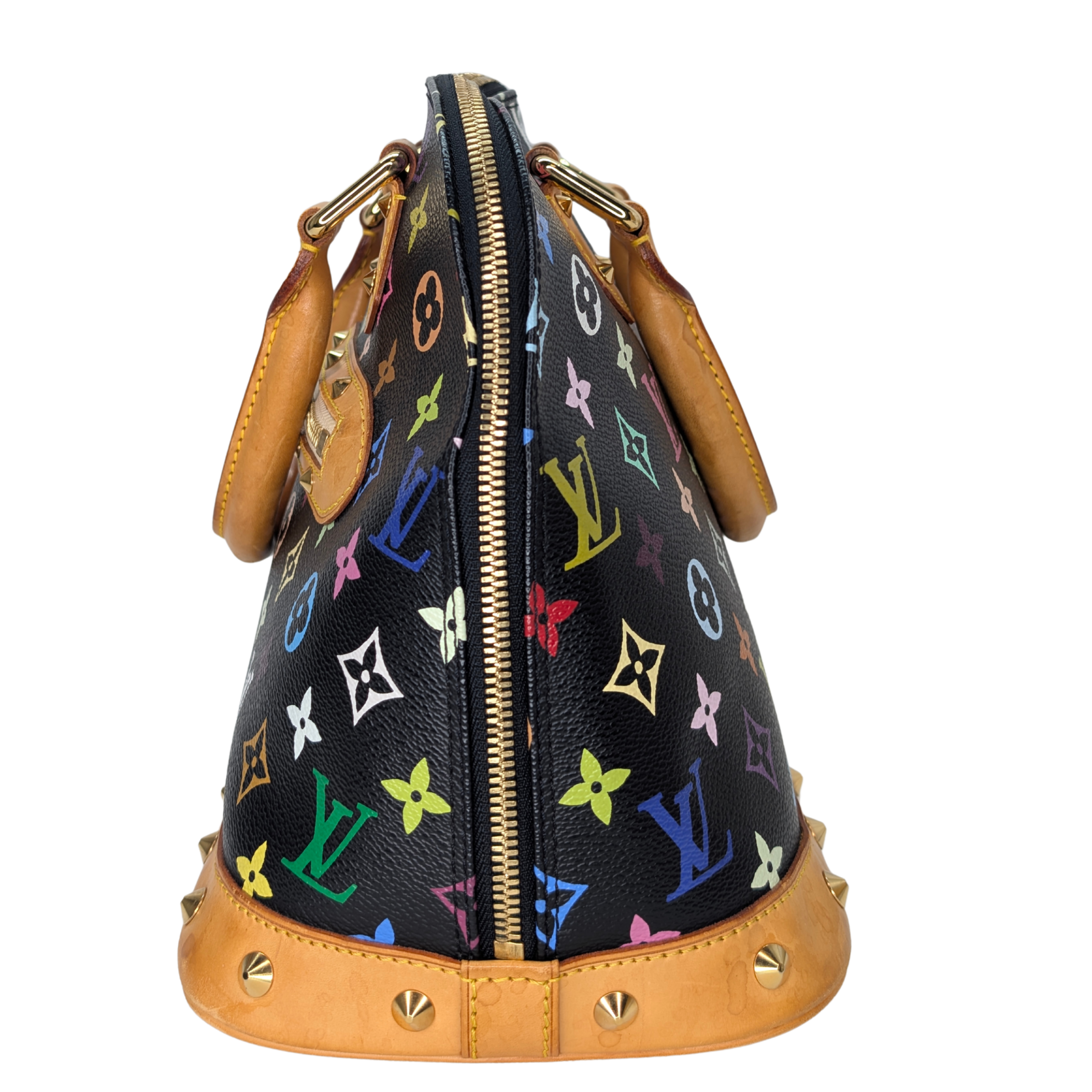 路易威登村上隆款Alma PM手袋 黑色Monogram Multicolour系列