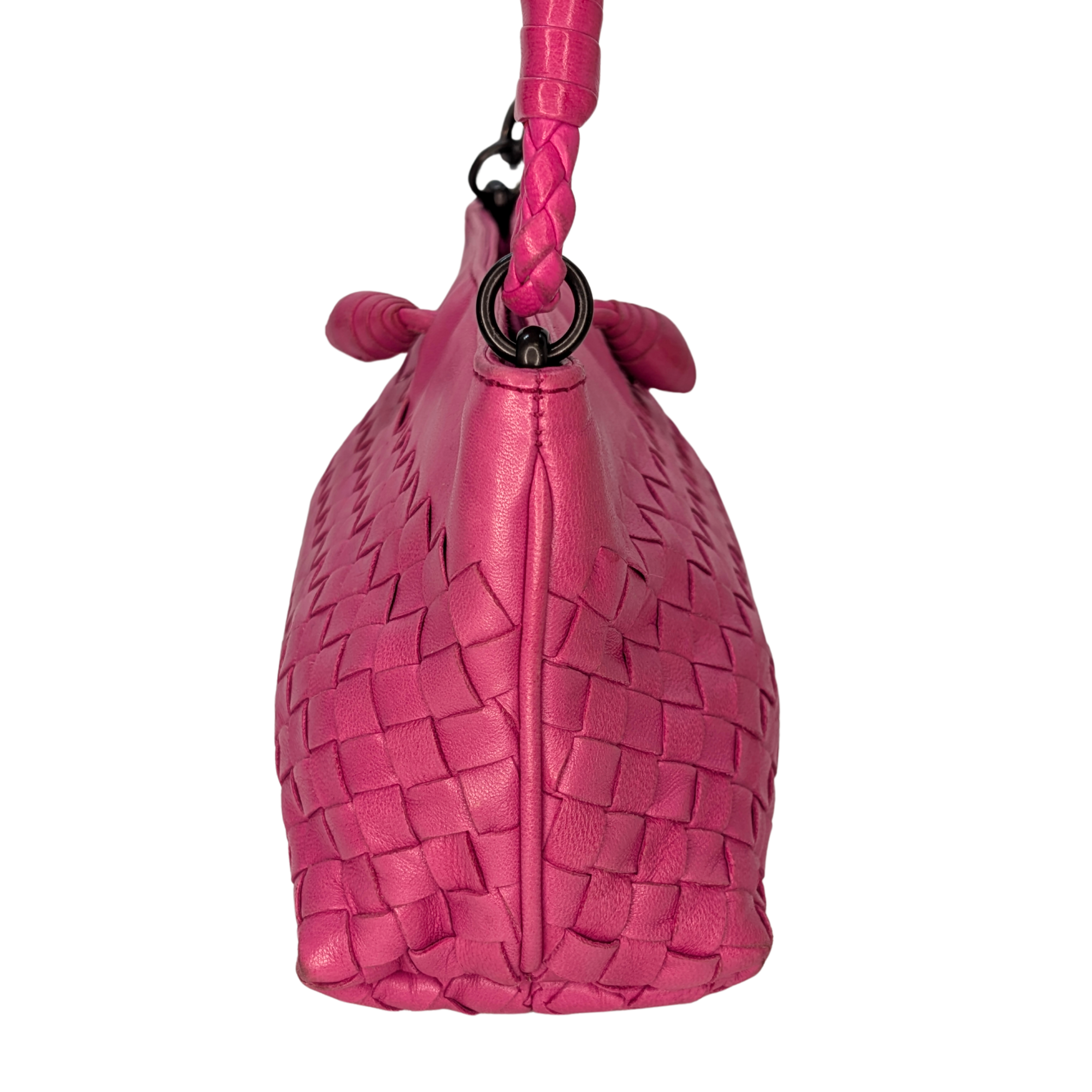 Bottega Veneta Intrecciato 粉色手拿包
