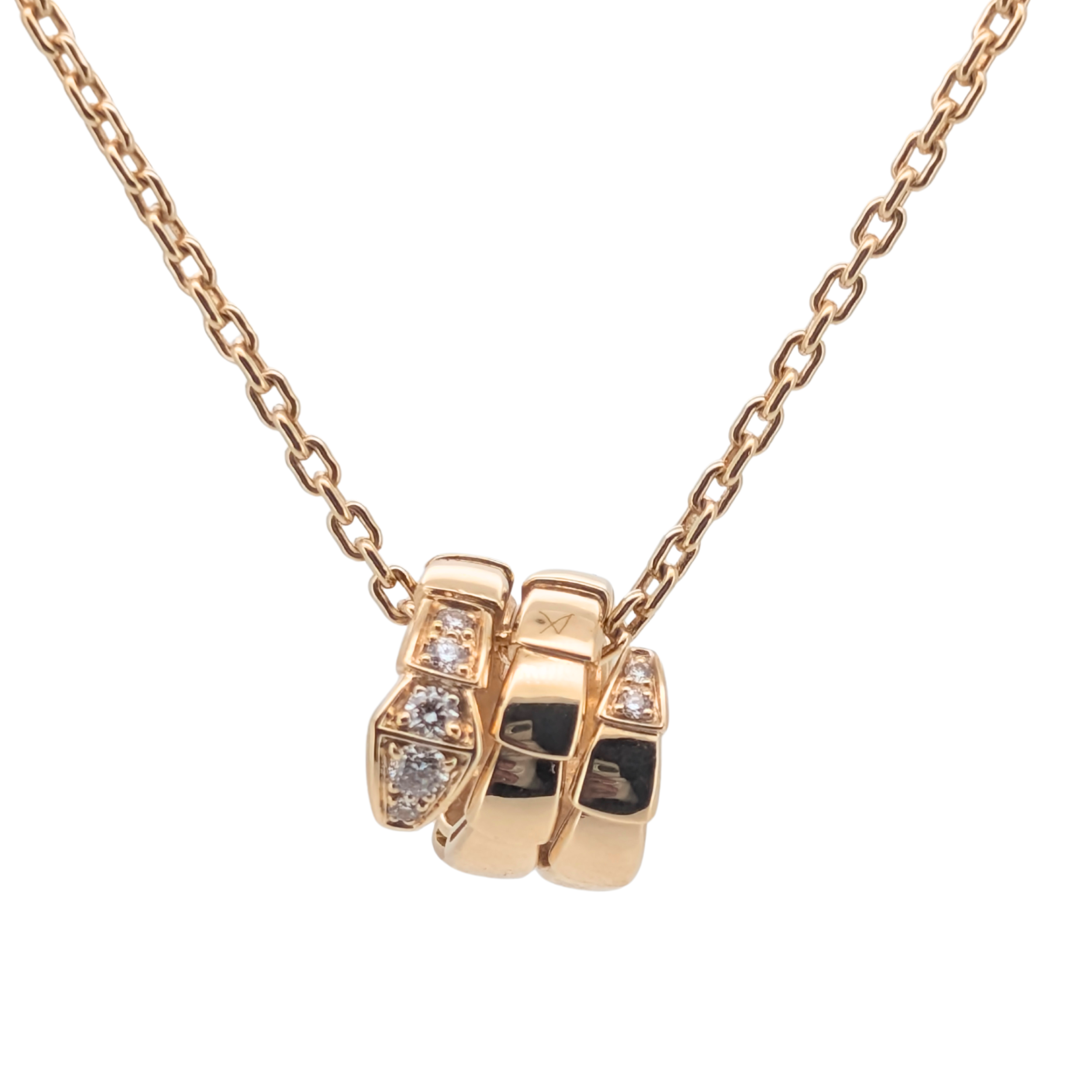 宝格丽 Serpenti Viper 项链 钻石 18K 黄金