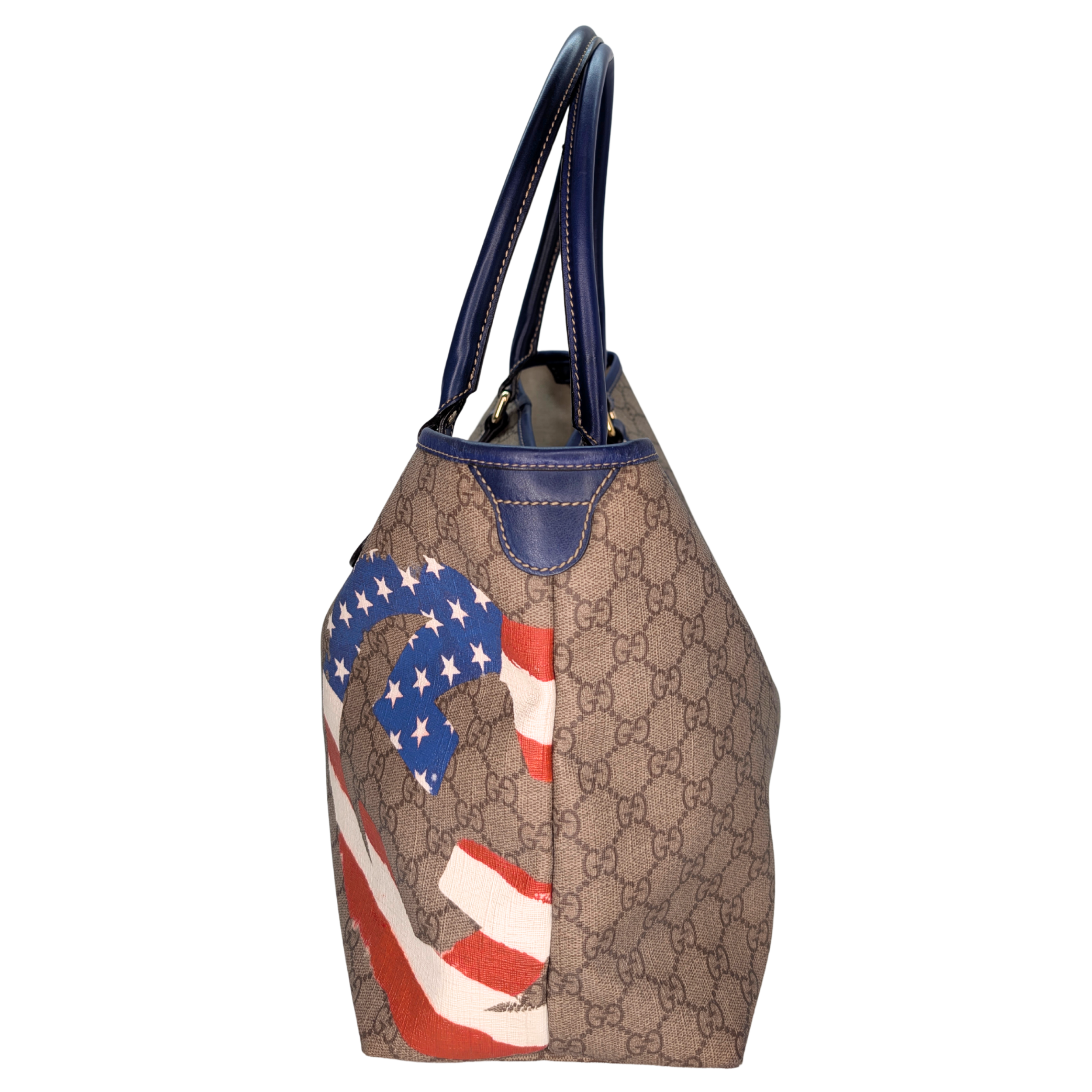 Gucci限量版GG Supreme帆布托特包