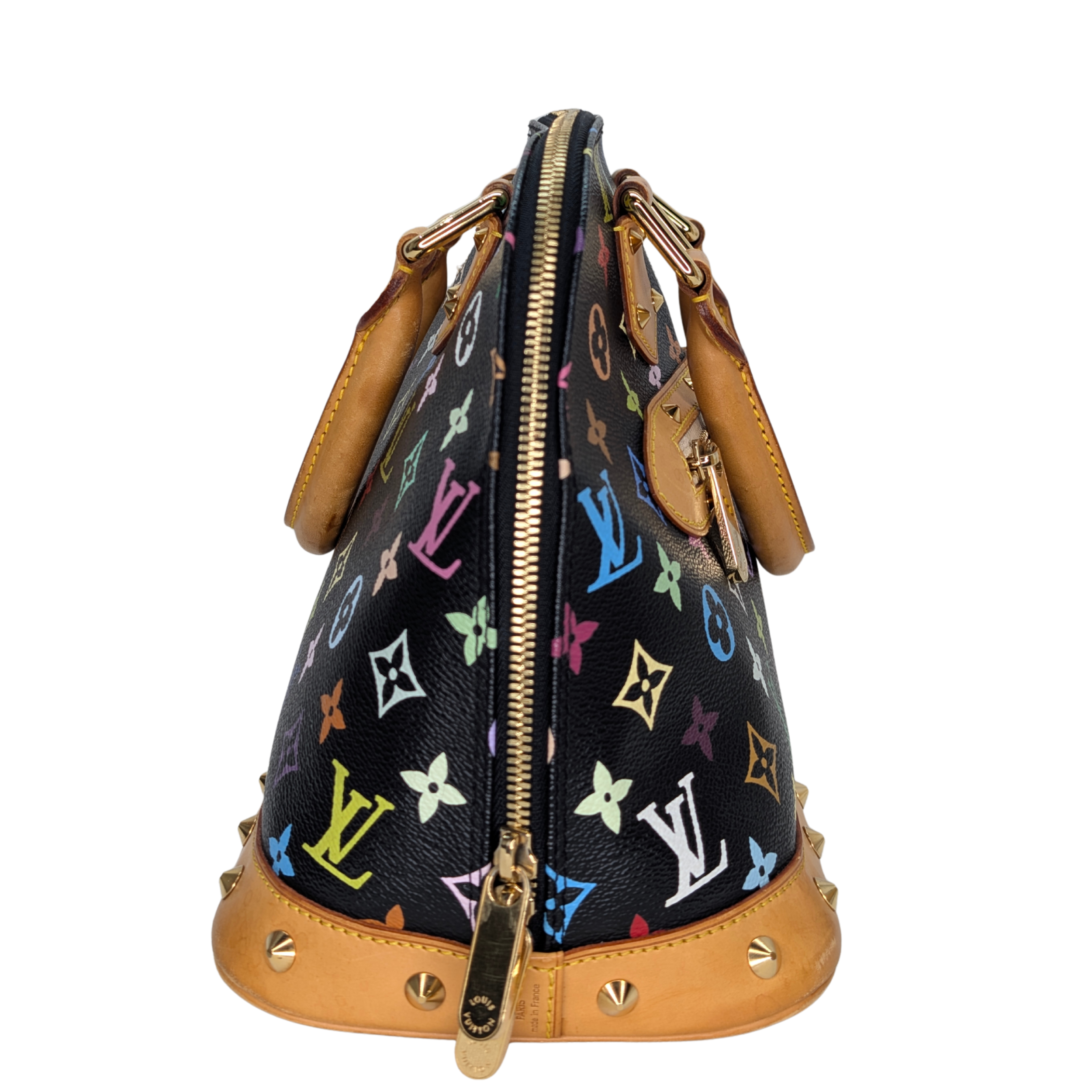路易威登村上隆款Alma PM手袋 黑色Monogram Multicolour系列