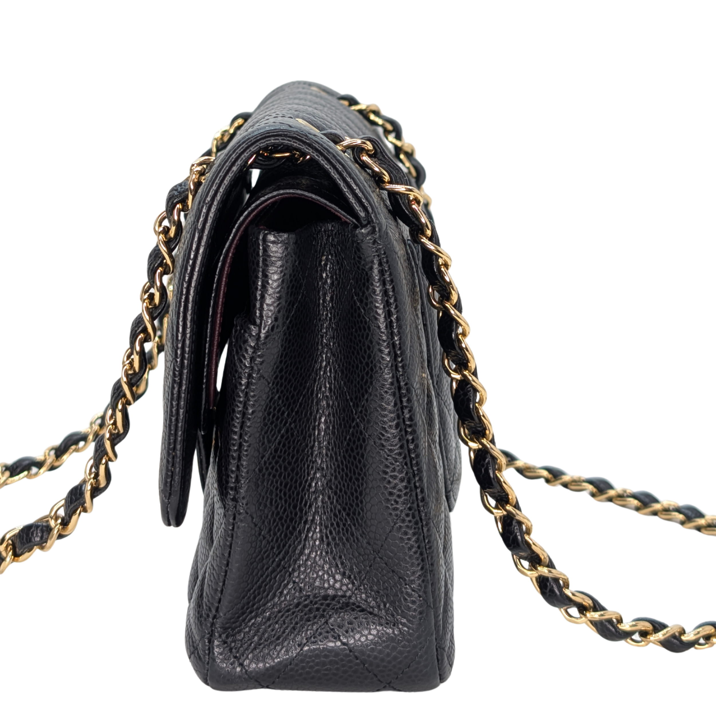 Chanel Medium Classic Double Flap Caviar Leather Black