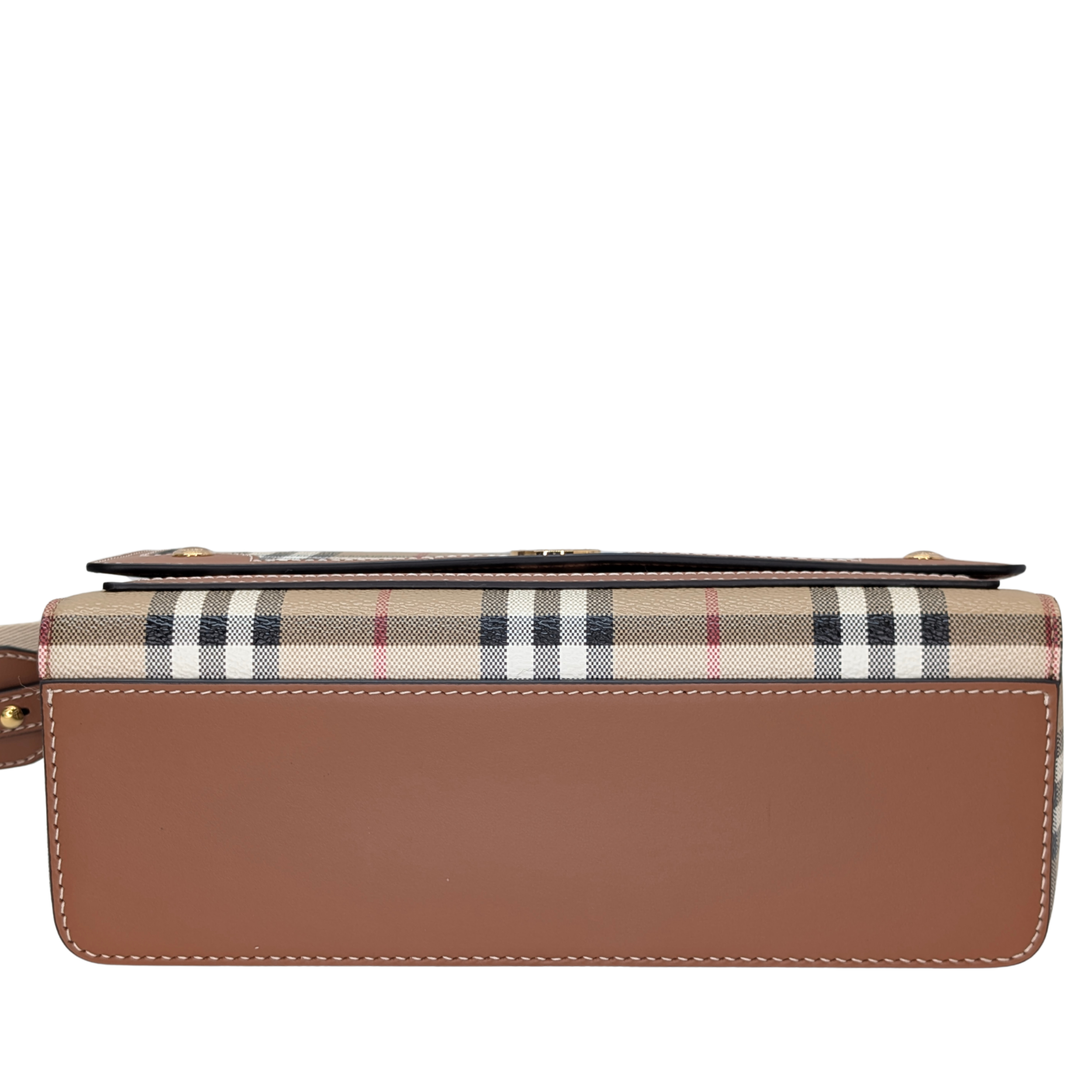 Burberry Note Check Crossbody Bag