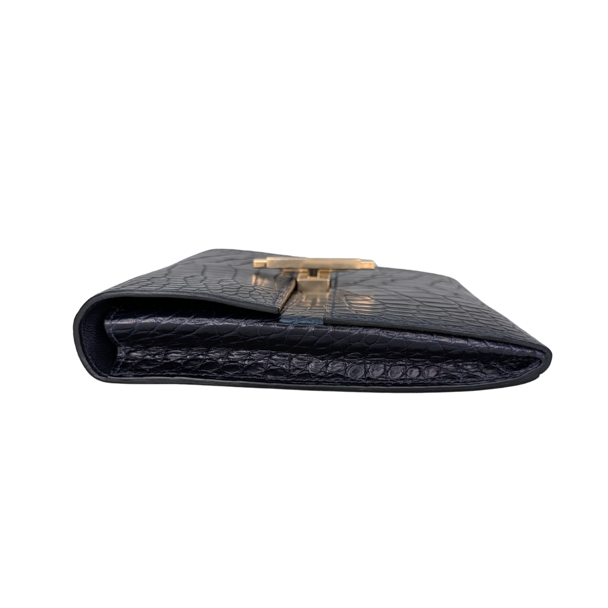 Hermes Cinhetic To Go Alligator Bleu Marine GHW Stamp Z