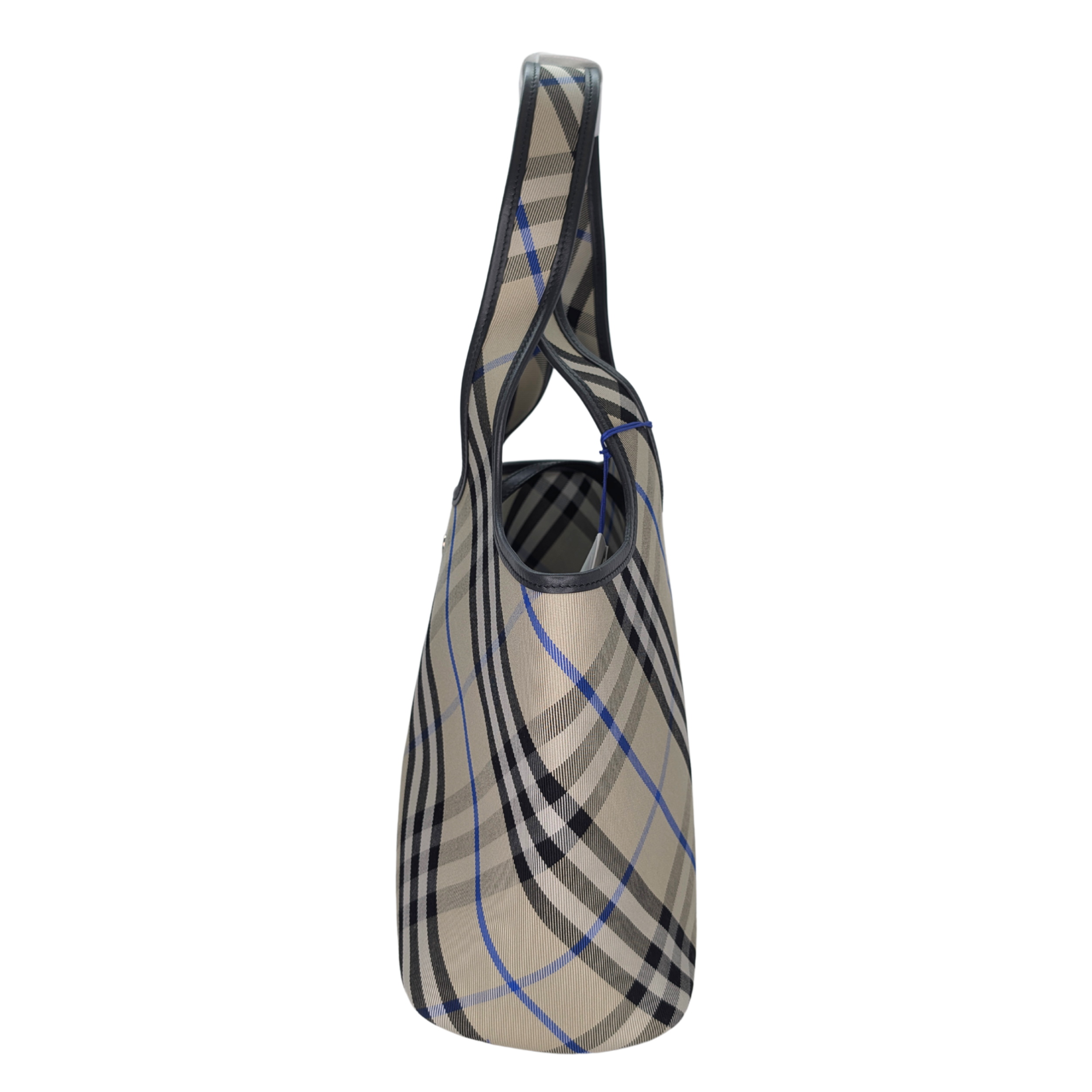 Burberry 格纹中号帆布托特包