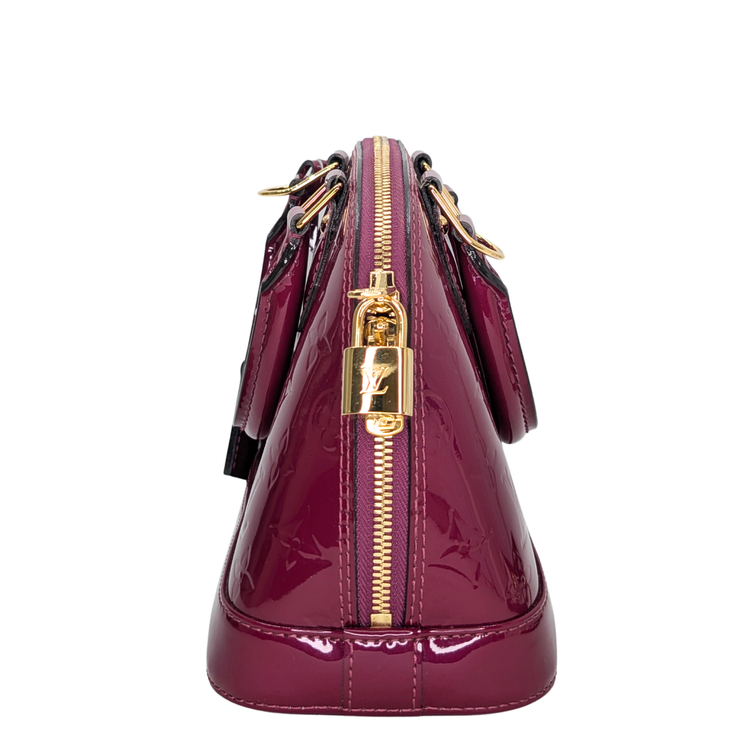 路易威登Alma BB Monogram Vernis紫色