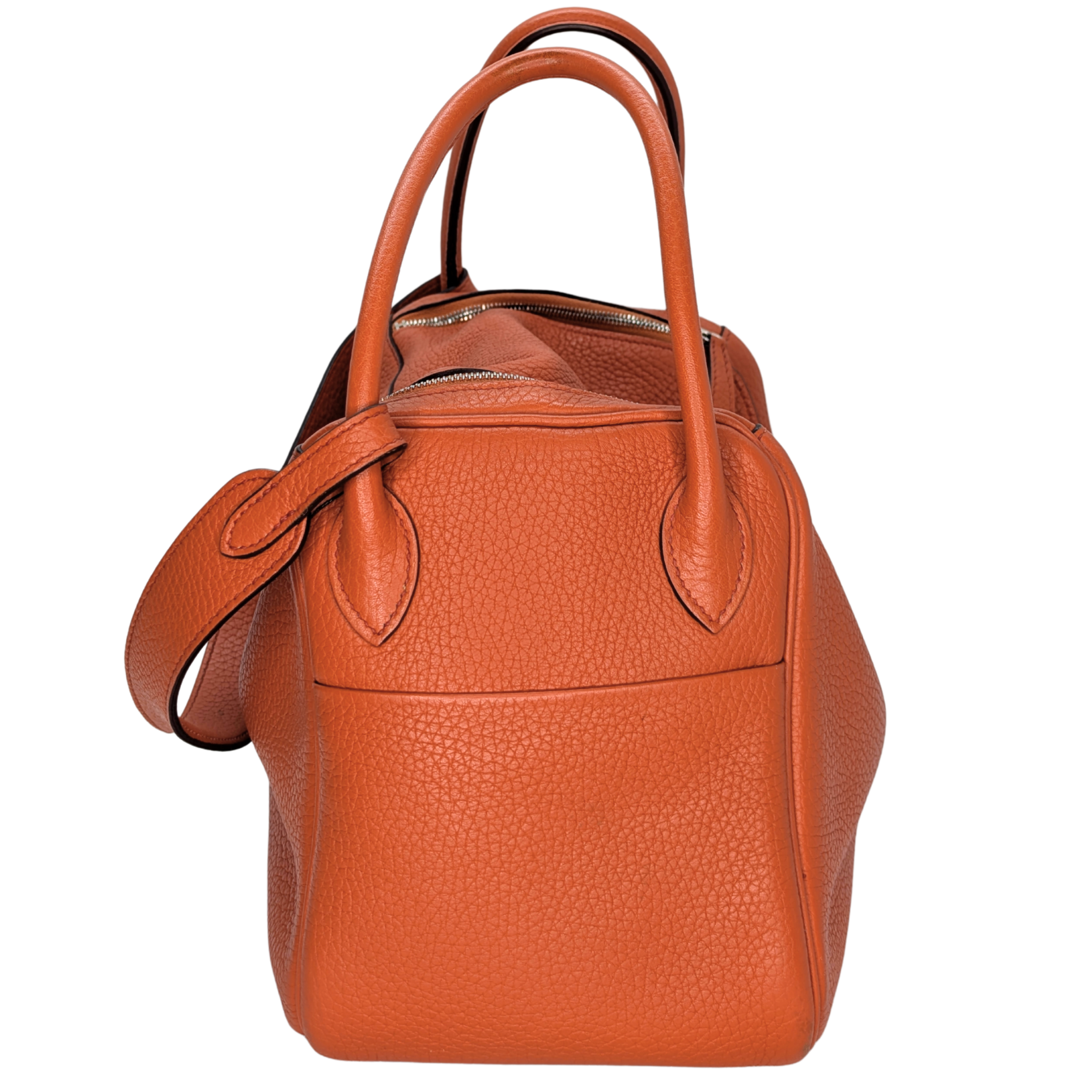 Hermes Lindy Clemence 26 X Stamp SHW Orange