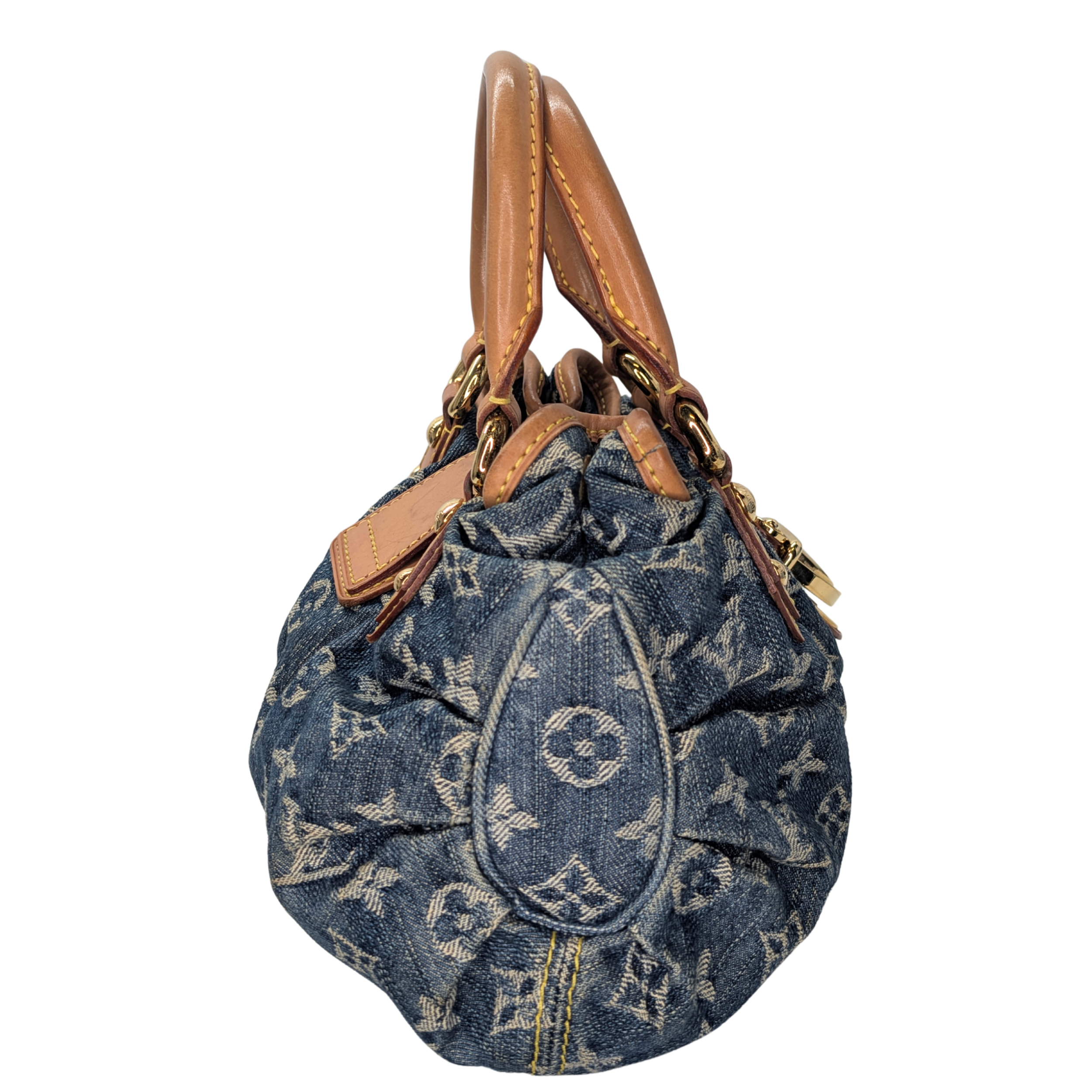Louis Vuitton Pleaty Monogram Denim Handbag